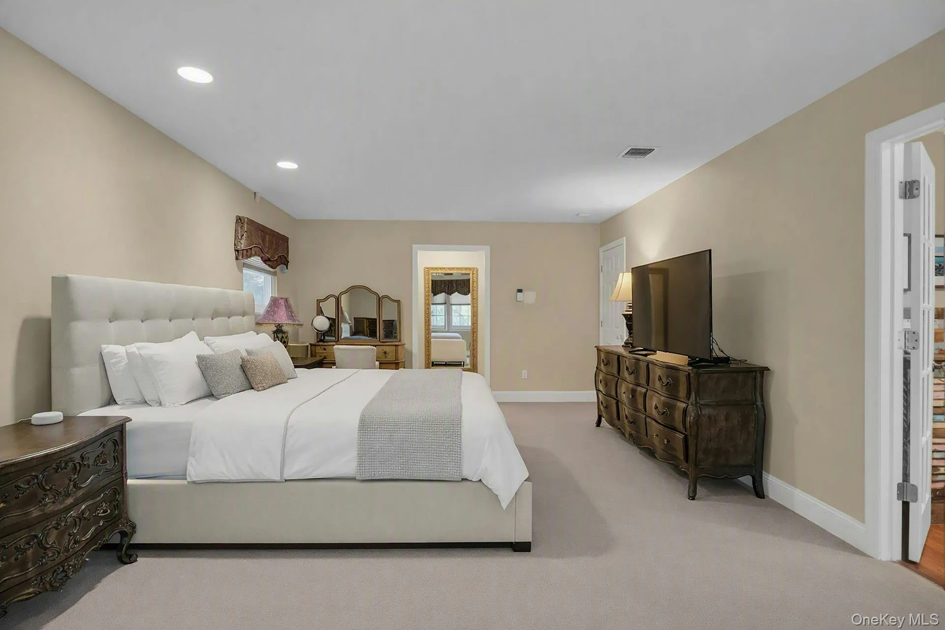 Features his and hers walk-in- closets with built-in closet systems. Features his and hers walk-in- closets with built-in closet systems.