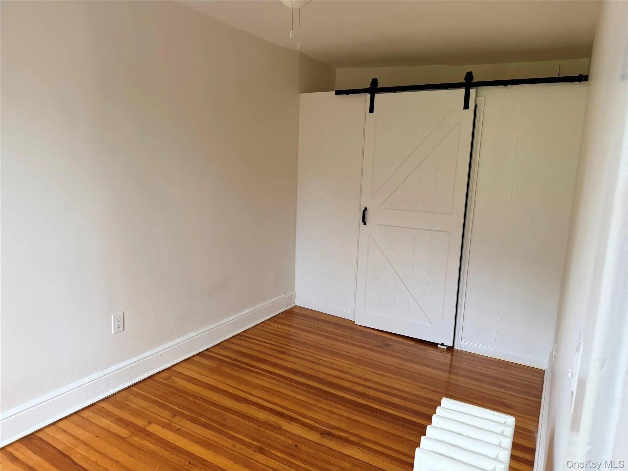 Bedroom 1 located off Living Room with large closet and Barn Doors Bedroom 1 located off Living Room with large closet and Barn Doors