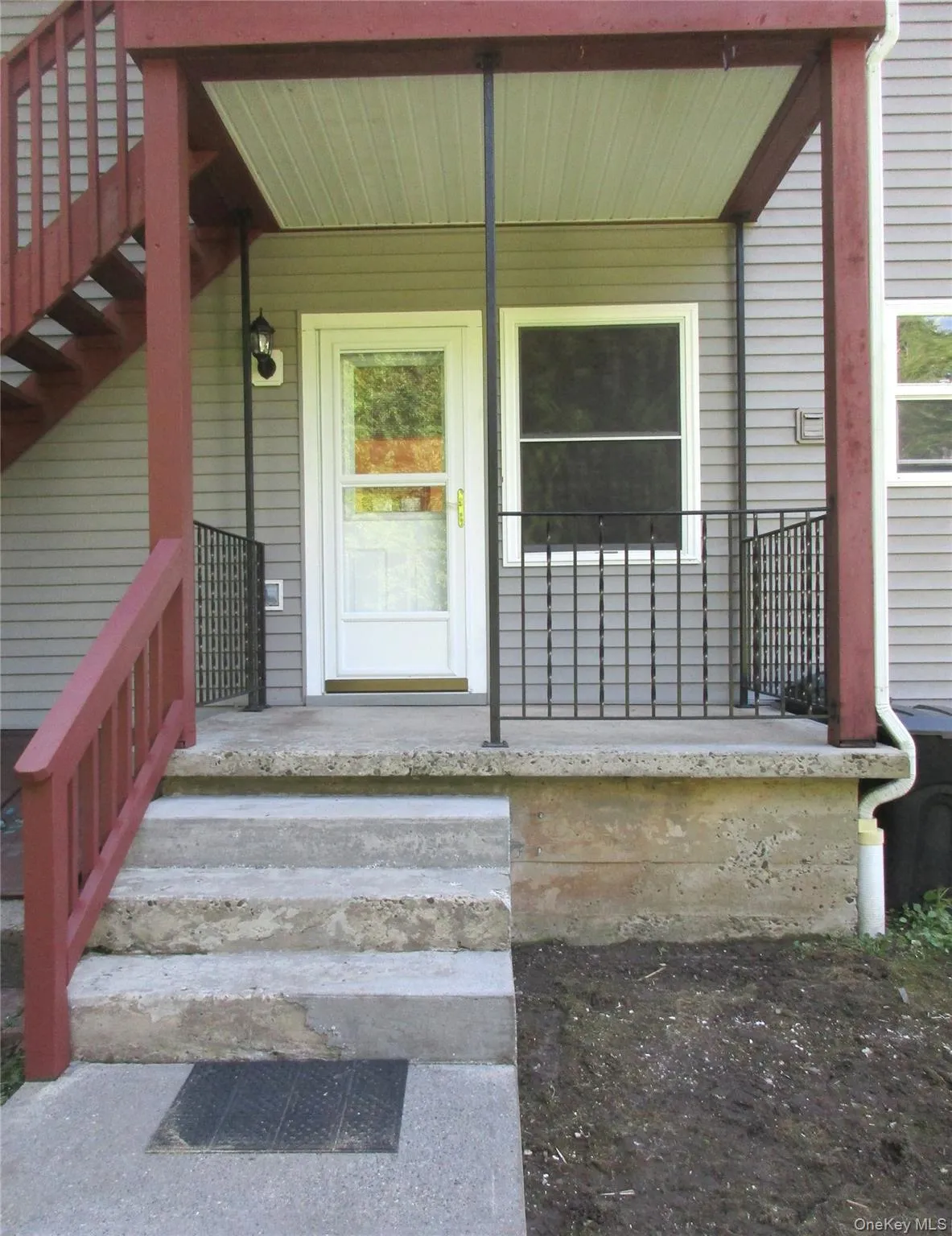 Back porch from kitchen Back porch from kitchen