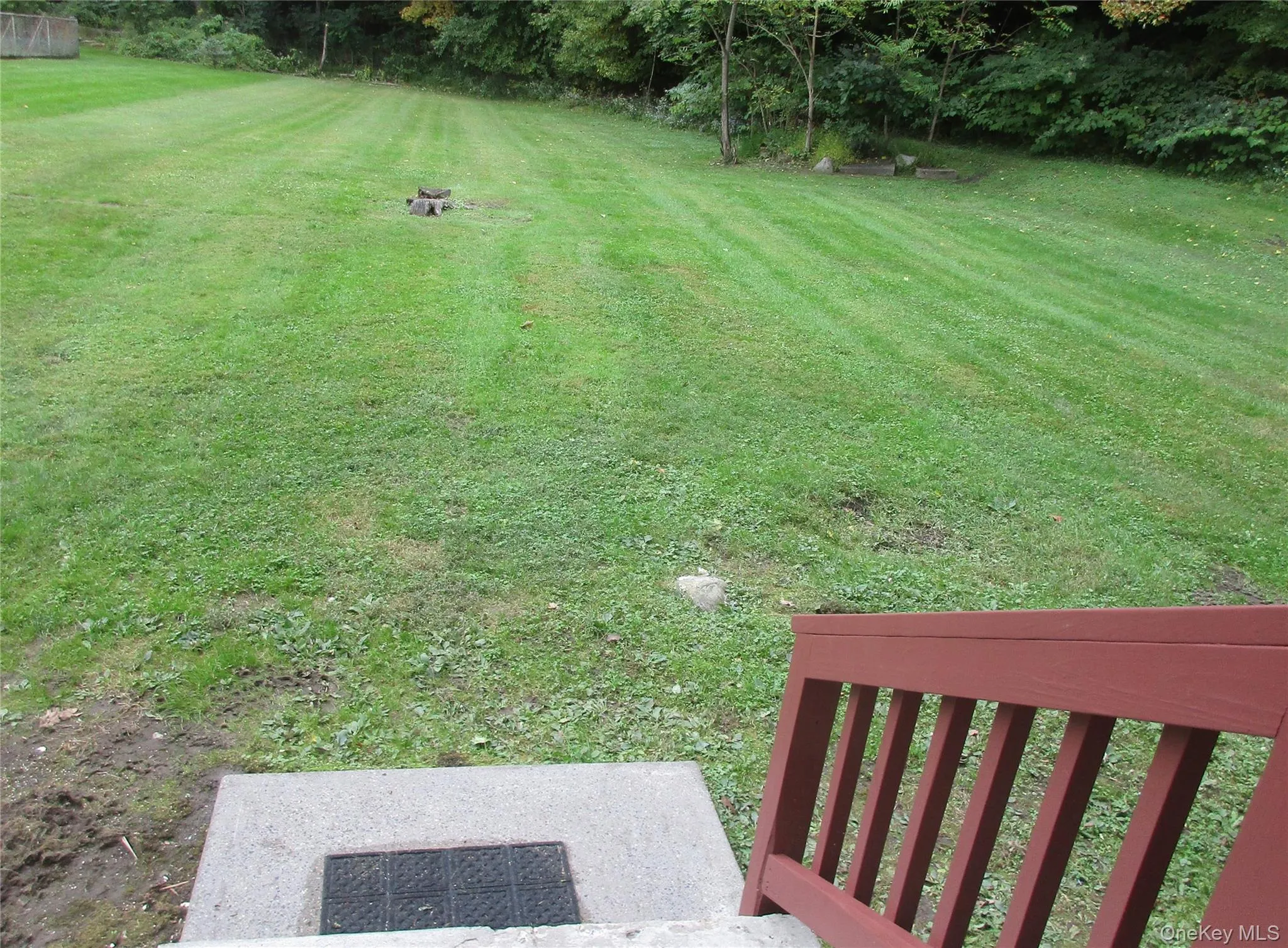 view of backyard from back porch view of backyard from back porch