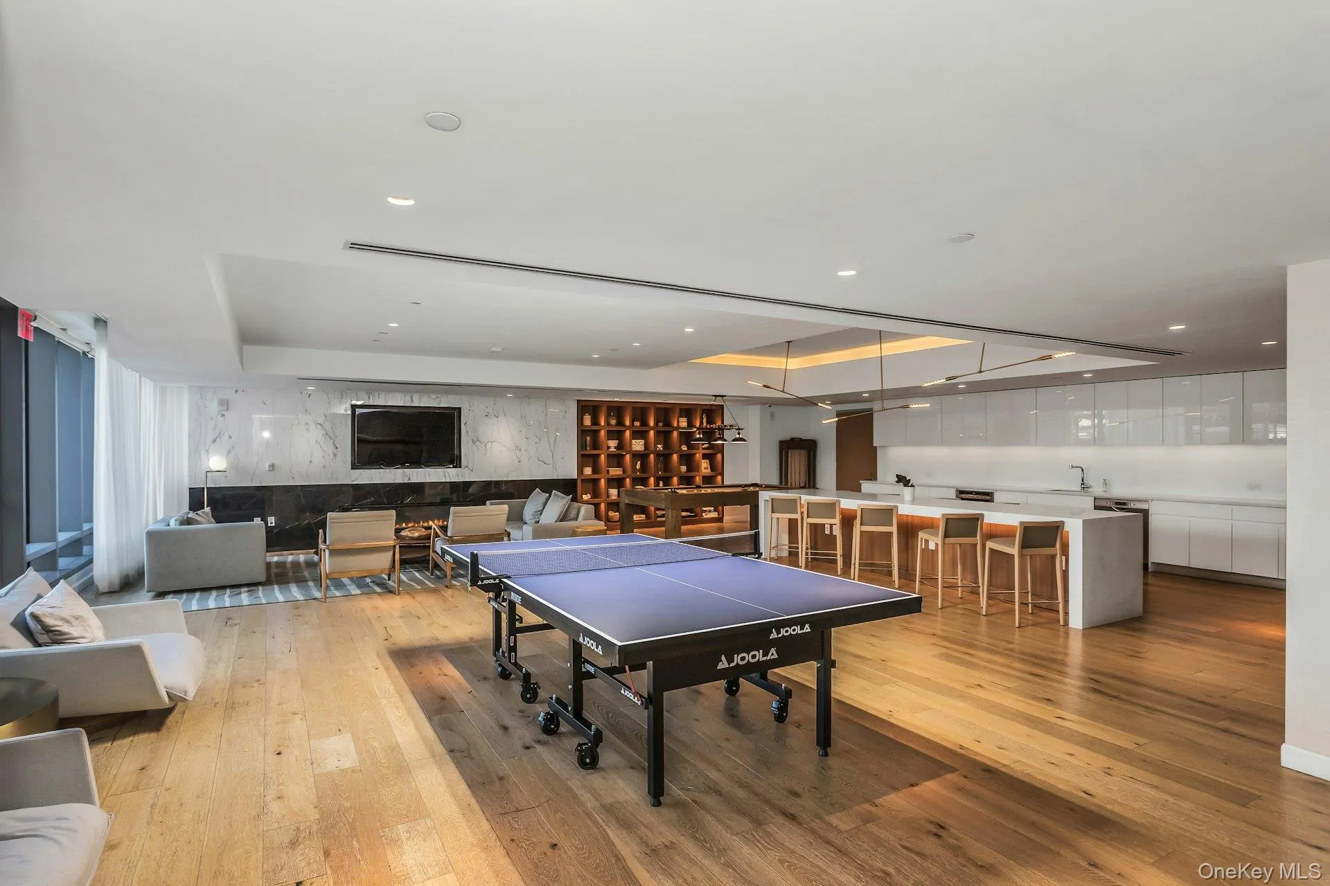 Rec room featuring recessed lighting Rec room featuring recessed lighting