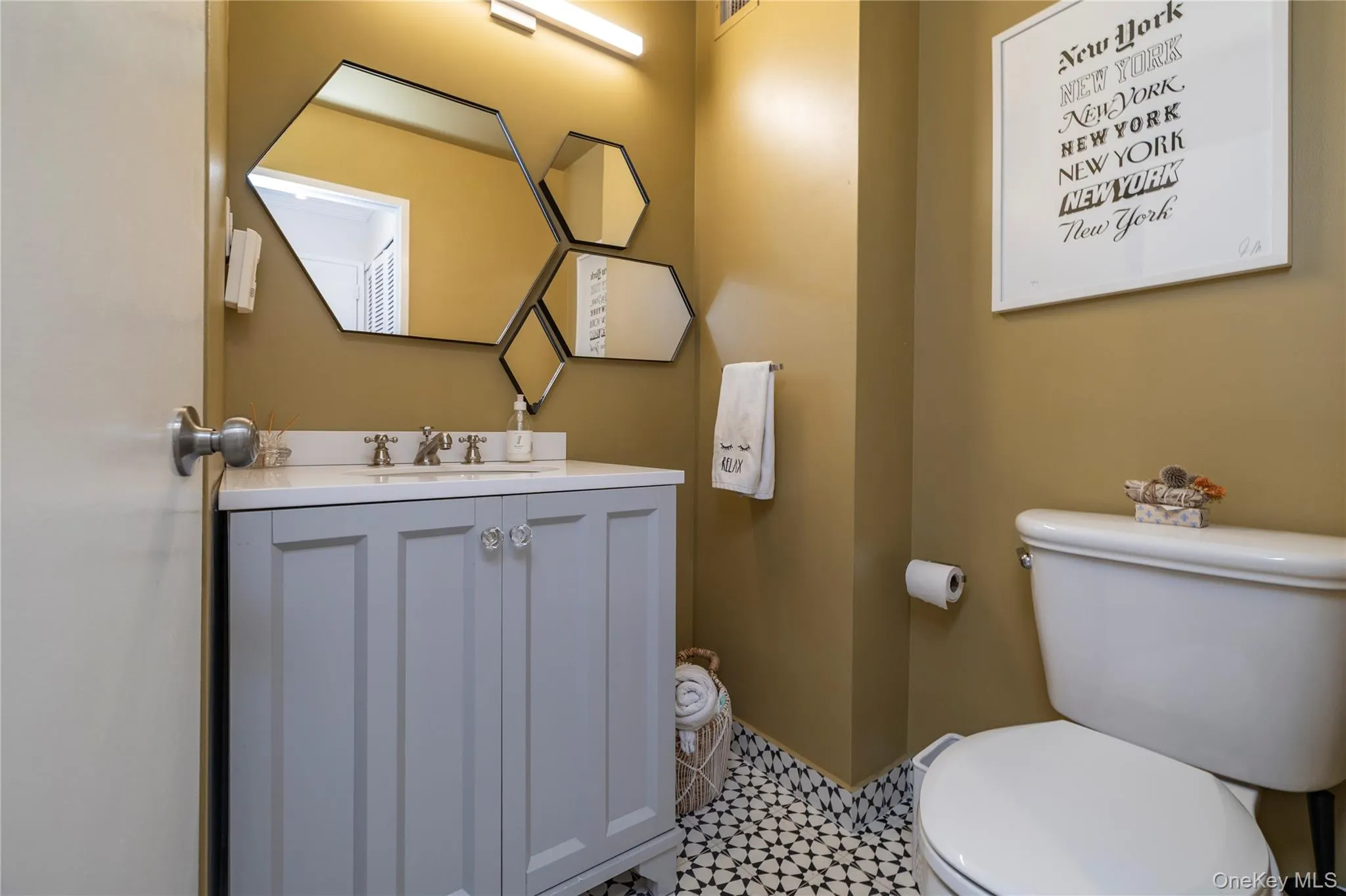 Newly updated half bathroom Newly updated half bathroom