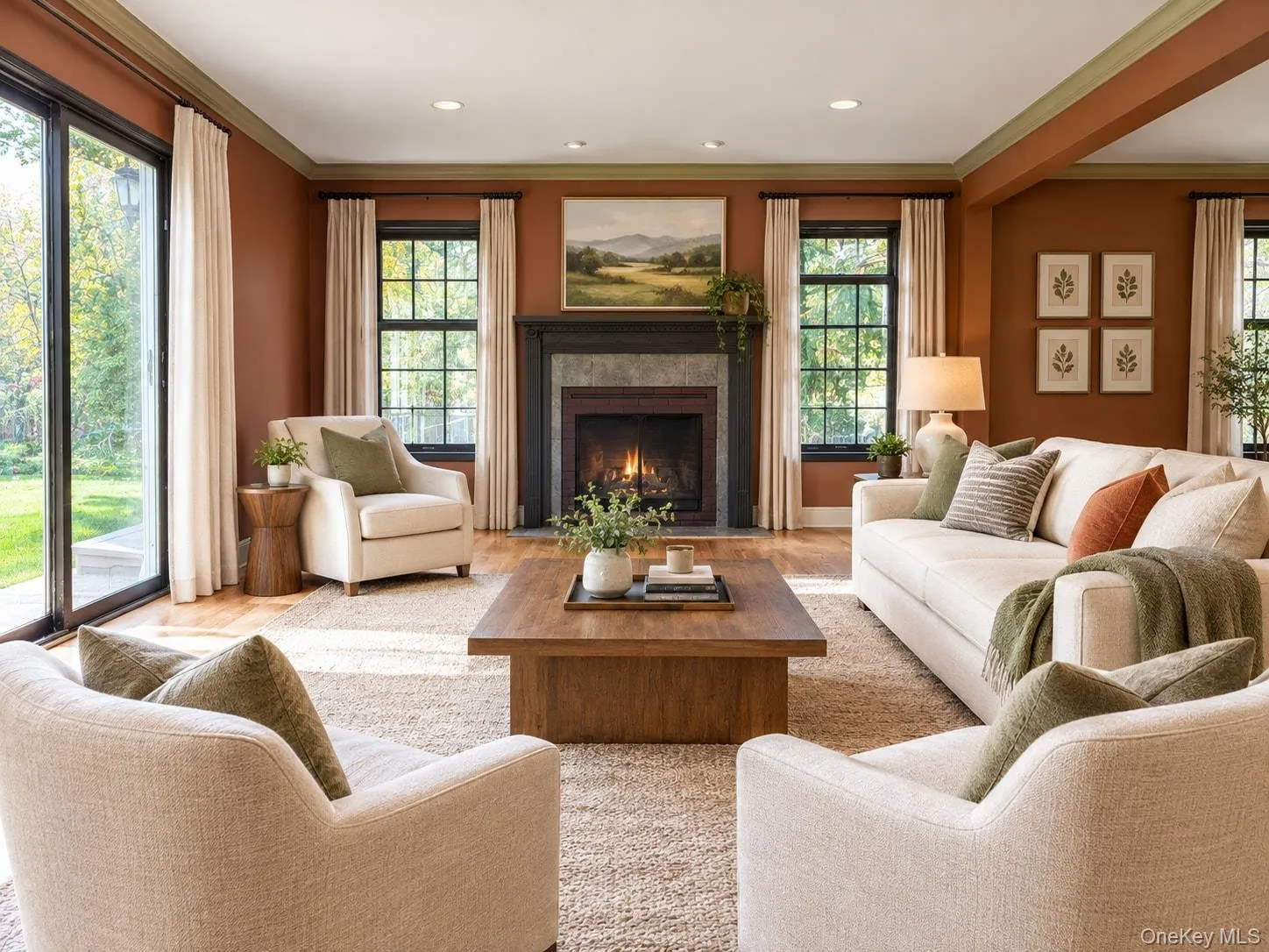Entertaining is easy in this spacious room with hardwood floors. Entertaining is easy in this spacious room with hardwood floors.