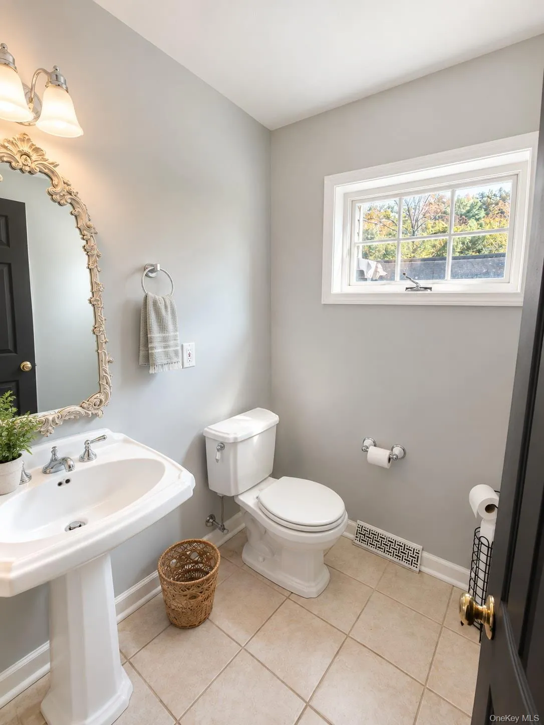 First floor powder room. First floor powder room.
