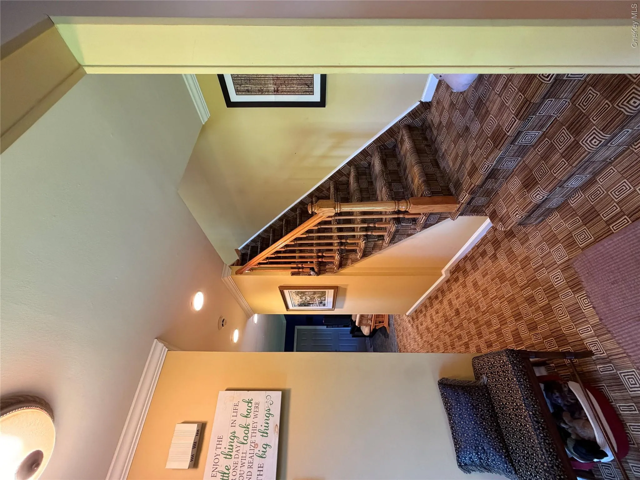 Entry from the front door, right to the living room, left to a full bath, and currently a den. Entry from the front door, right to the living room, left to a full bath, and currently a den.