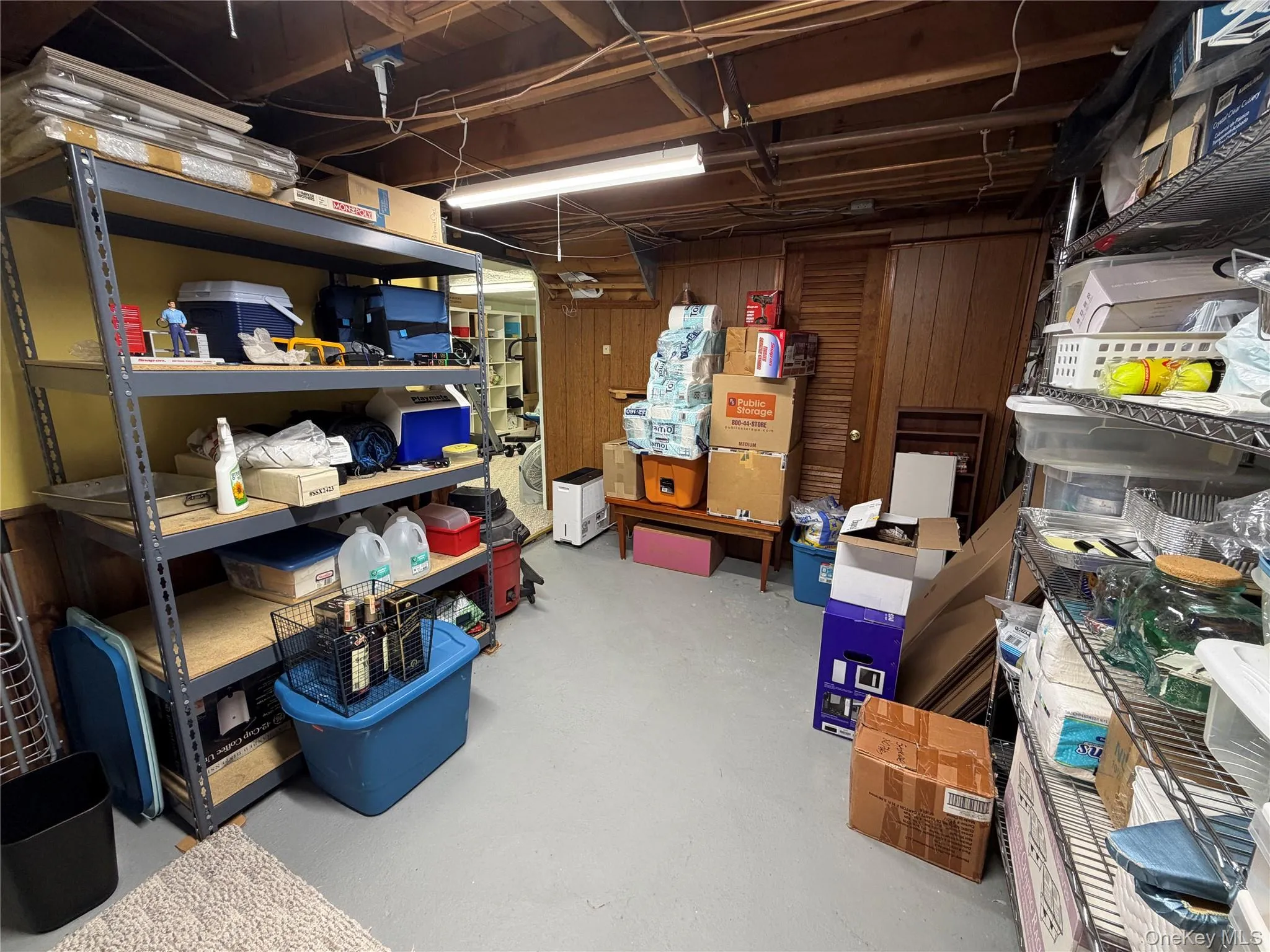 great storage with painted cement floors, great storage with painted cement floors,