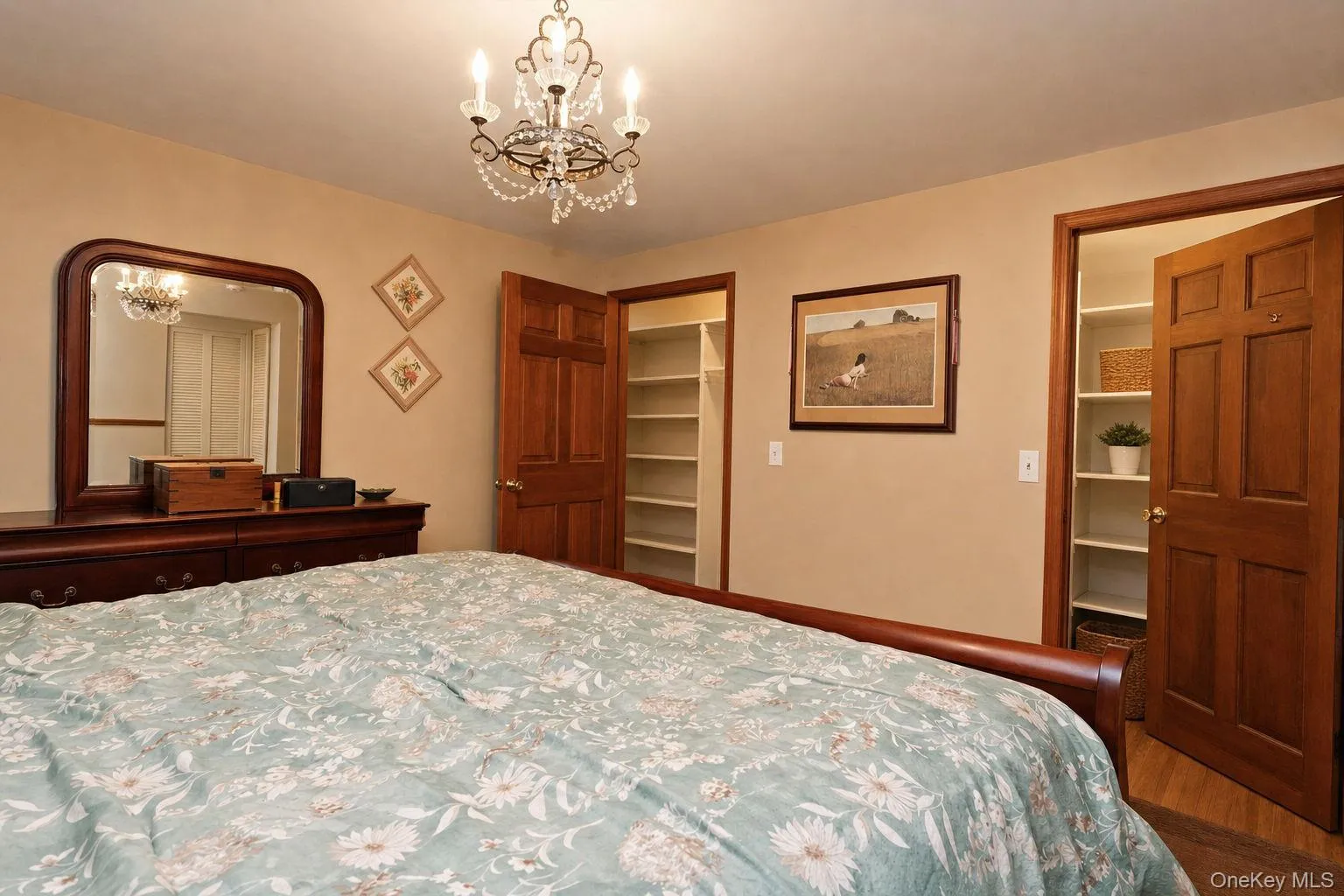 Recessed lighting, wood-finish doors, built-in shelving and walk-in closet Recessed lighting, wood-finish doors, built-in shelving and walk-in closet