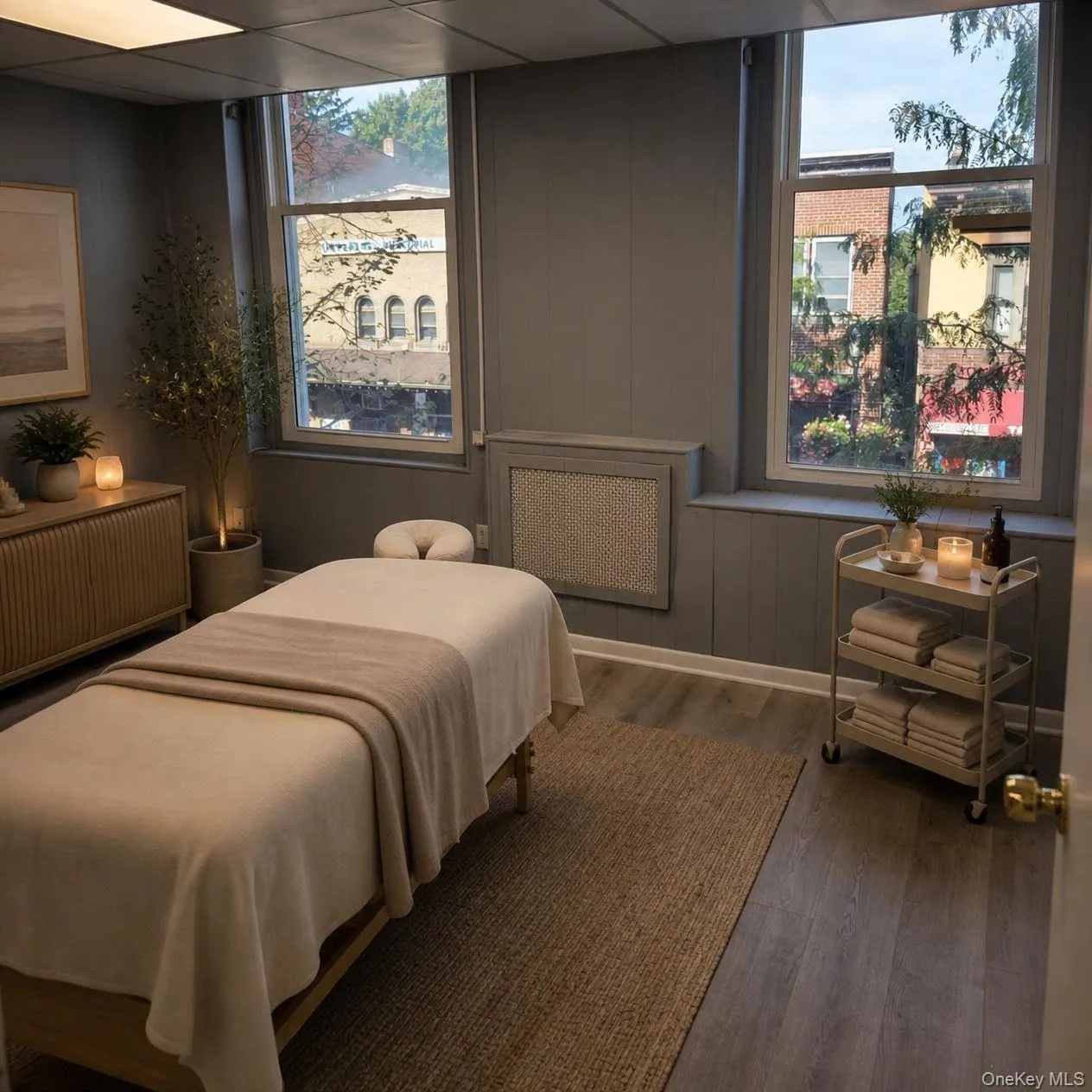 AI generated pic of a potential private Spa Business in unit 201 set up in 1 of the 4 suites. AI generated pic of a potential private Spa Business in unit 201 set up in 1 of the 4 suites.
