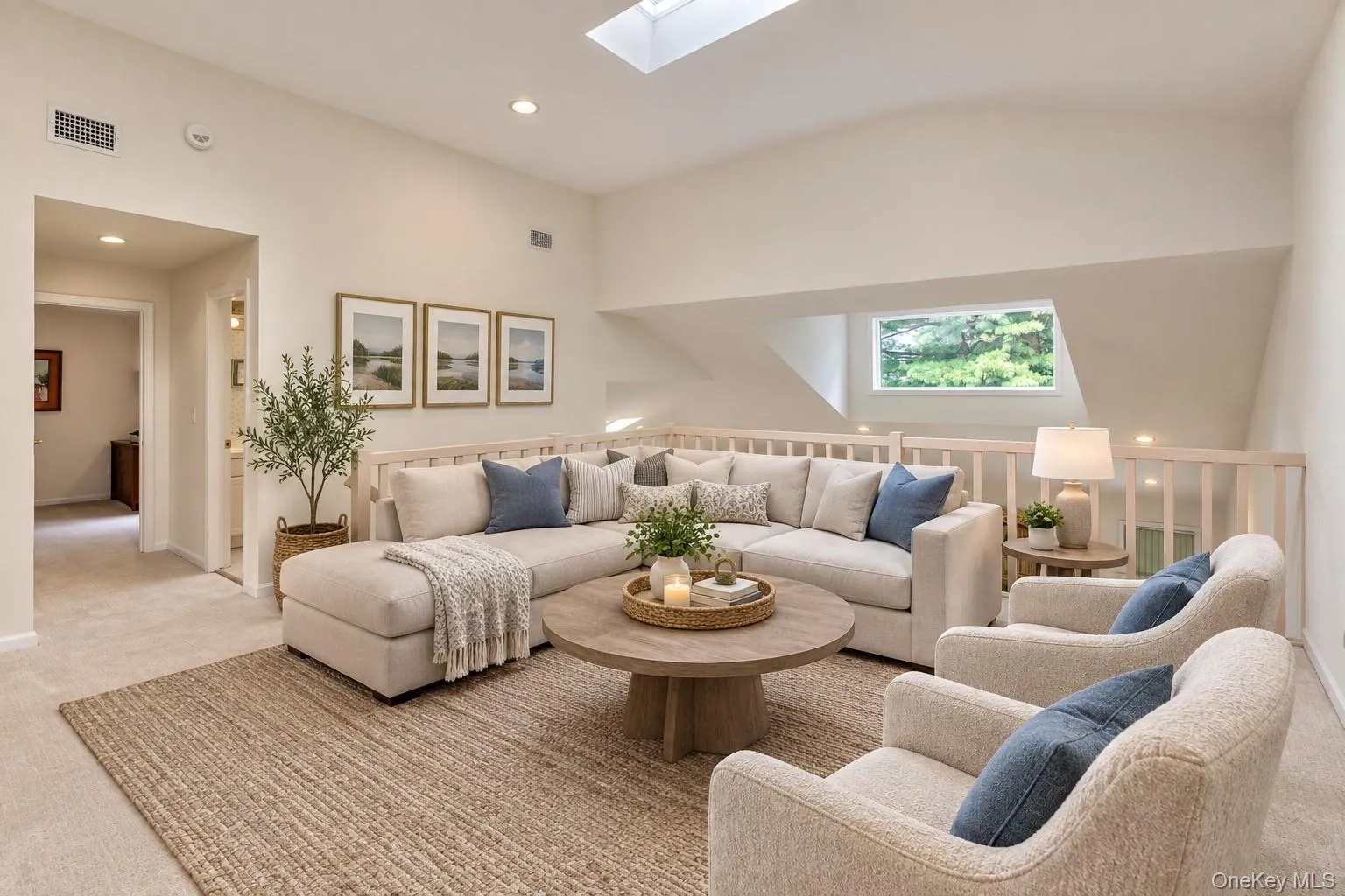 Virtually Staged Loft with skylight and an abundance of natural lighting flowing through the second level. Virtually Staged Loft with skylight and an abundance of natural lighting flowing through the second level.