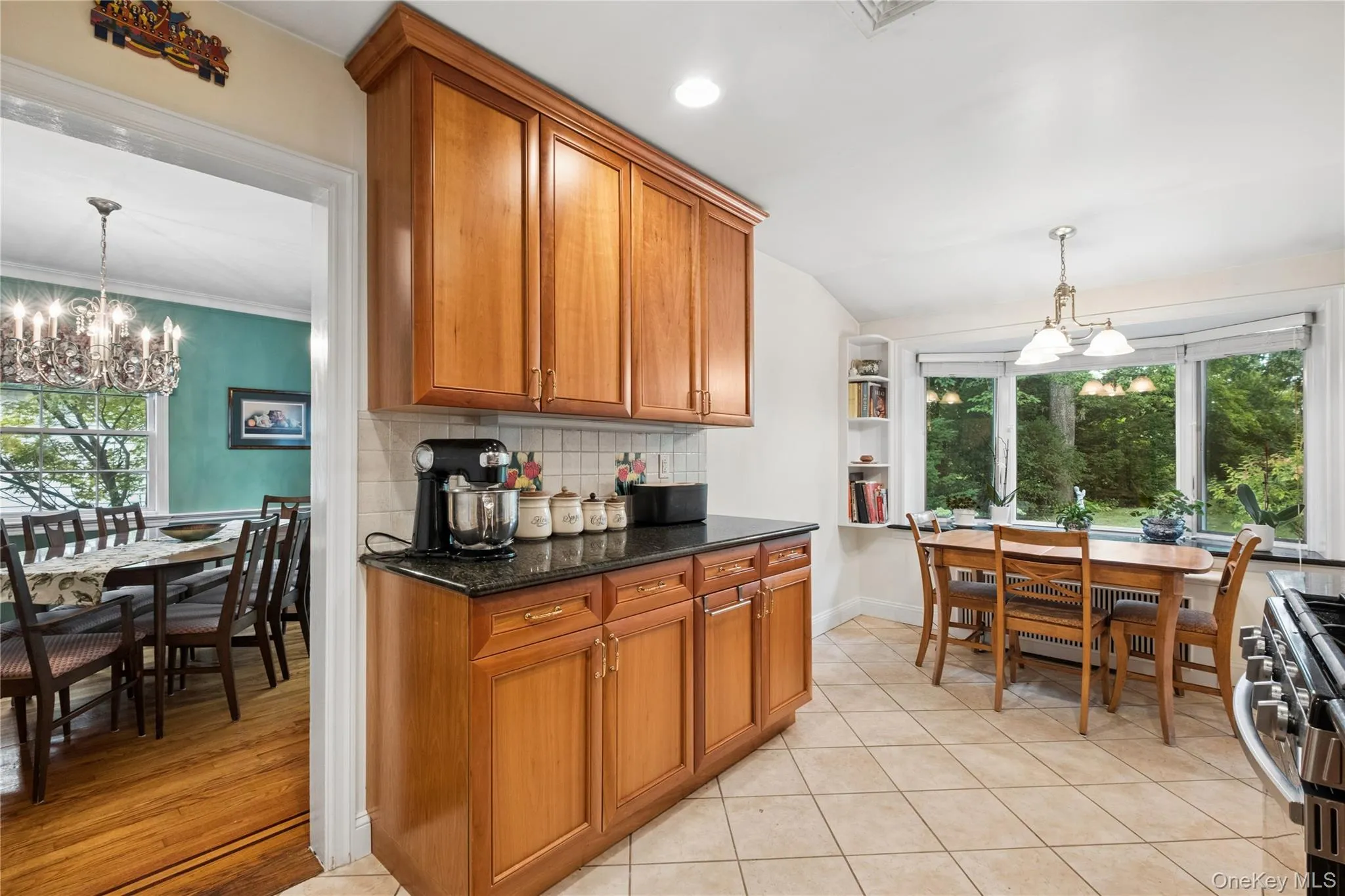 Kitchen with view of dining room Kitchen with view of dining room