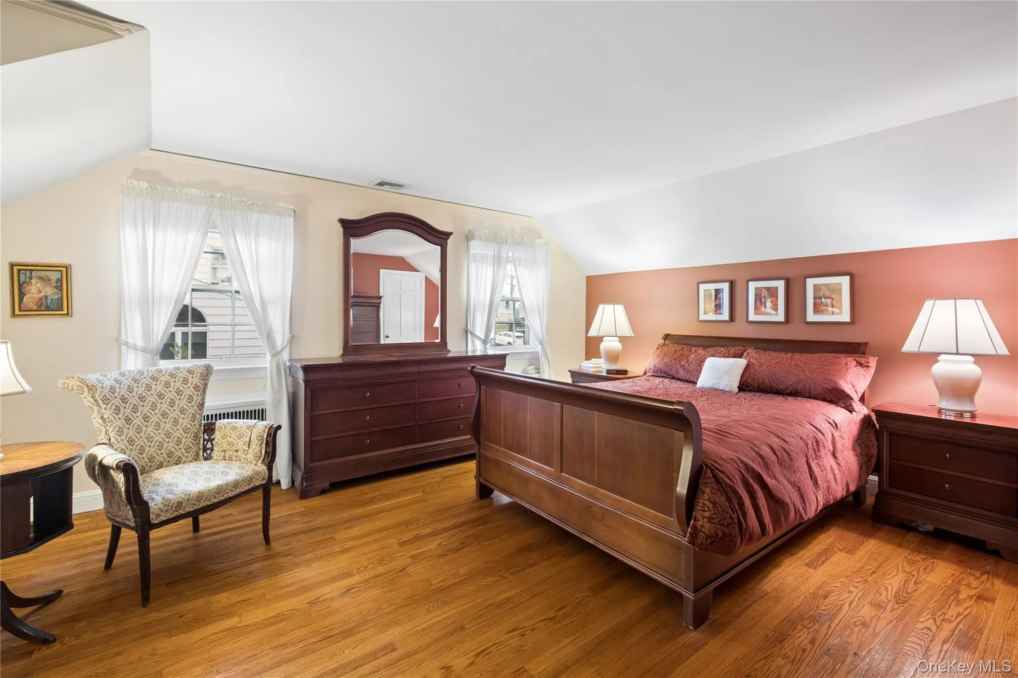 Large and inviting primary bedroom with large closets Large and inviting primary bedroom with large closets