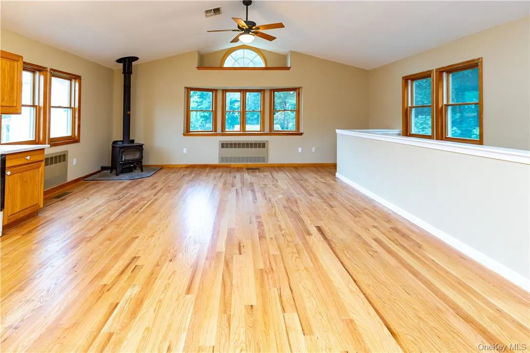 Open floor plan between the living room, dining room and kitchen. Open floor plan between the living room, dining room and kitchen.