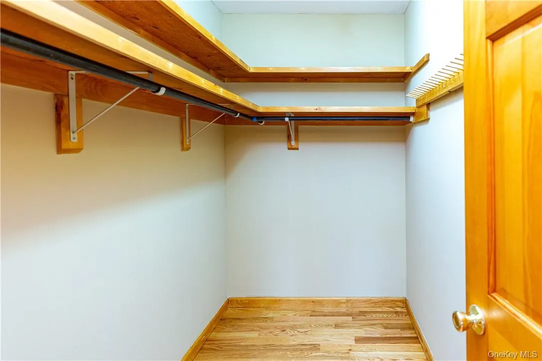 Inside the walk-in closet. Inside the walk-in closet.