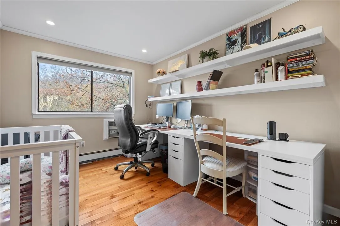hardwood floors, built in shelves double closets hardwood floors, built in shelves double closets