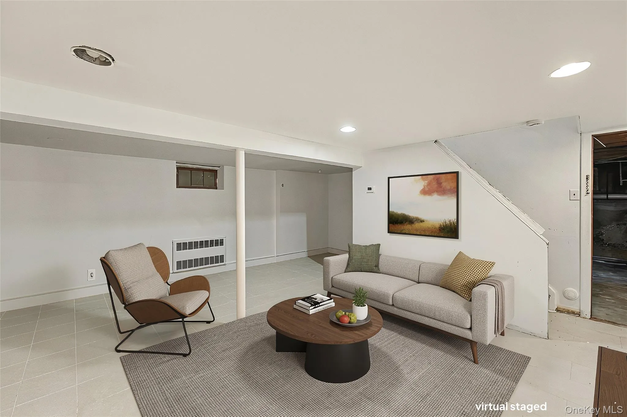 Virtually staged view of basement Virtually staged view of basement