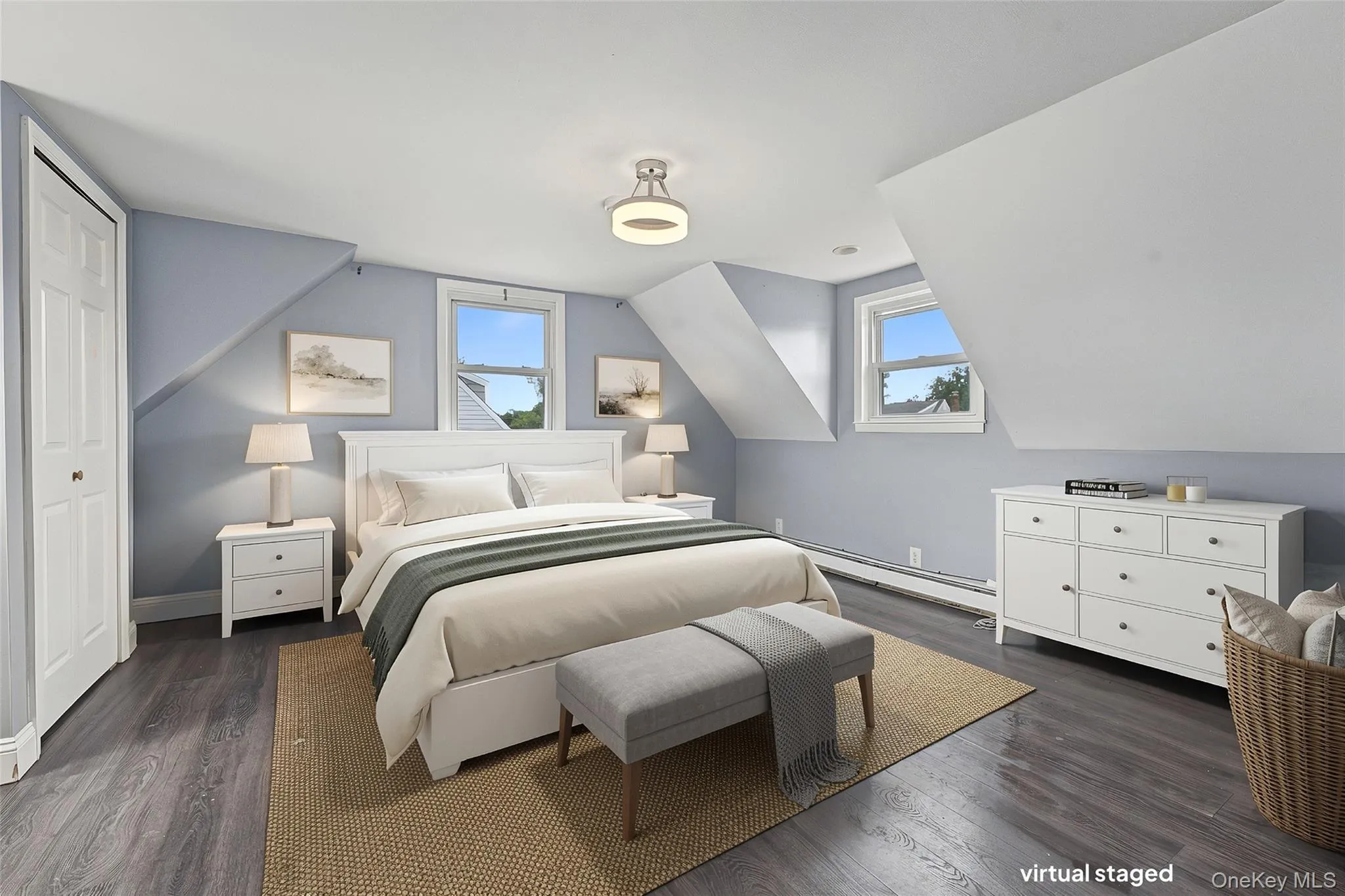 Virtually Staged view of the third bedroom located on the second floor Virtually Staged view of the third bedroom located on the second floor