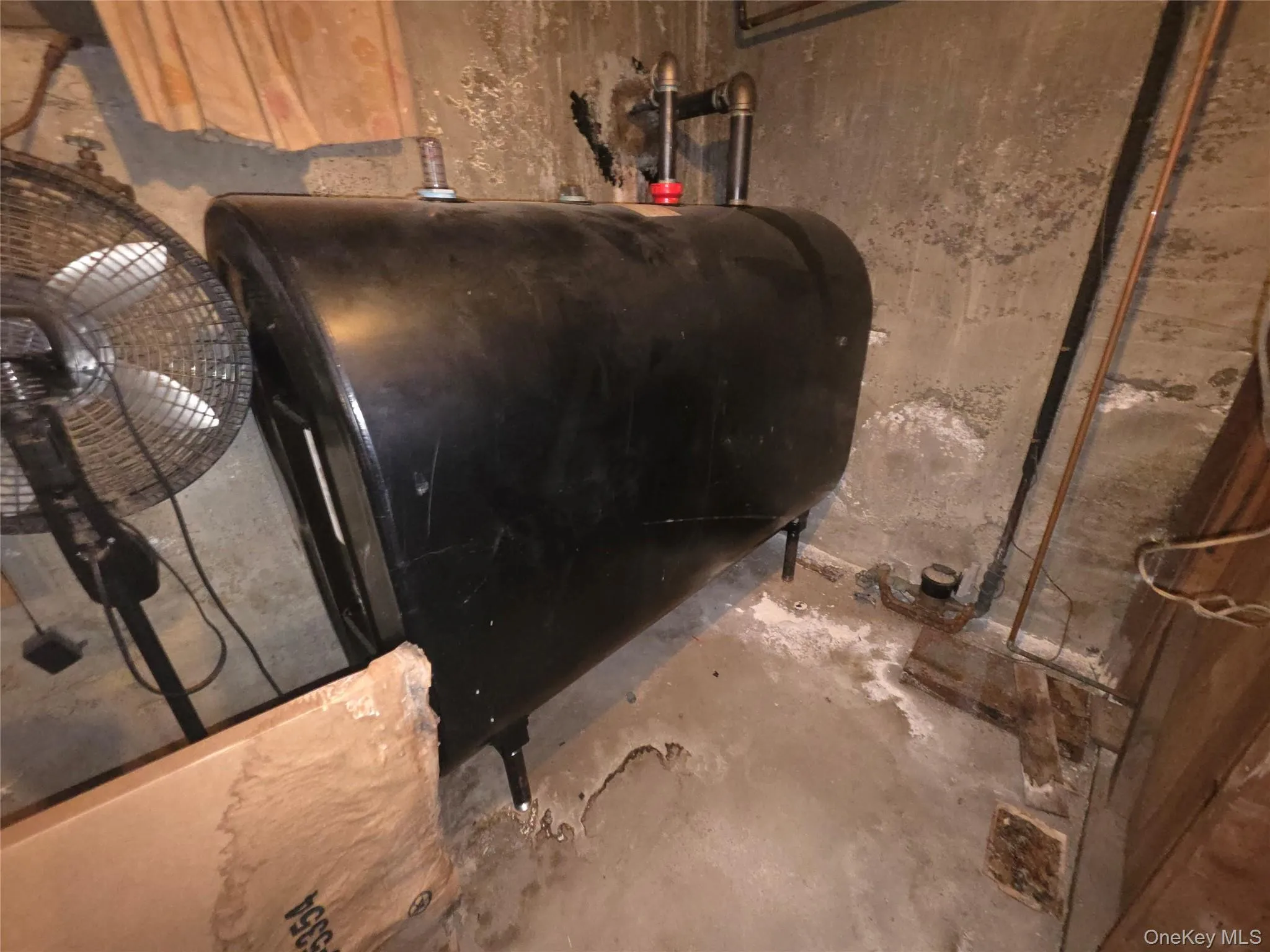 Oil tank in good shape in basement Oil tank in good shape in basement