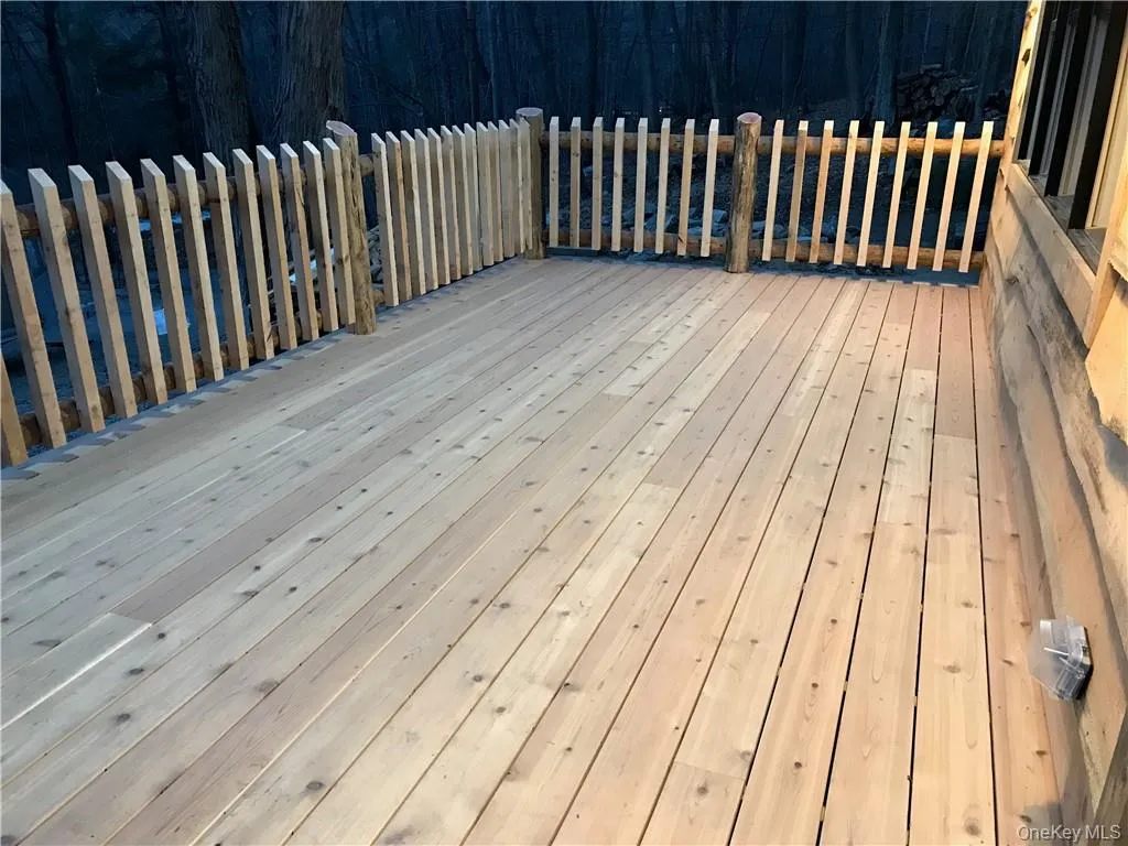 Enjoy the large deck with outdoor lighting Enjoy the large deck with outdoor lighting