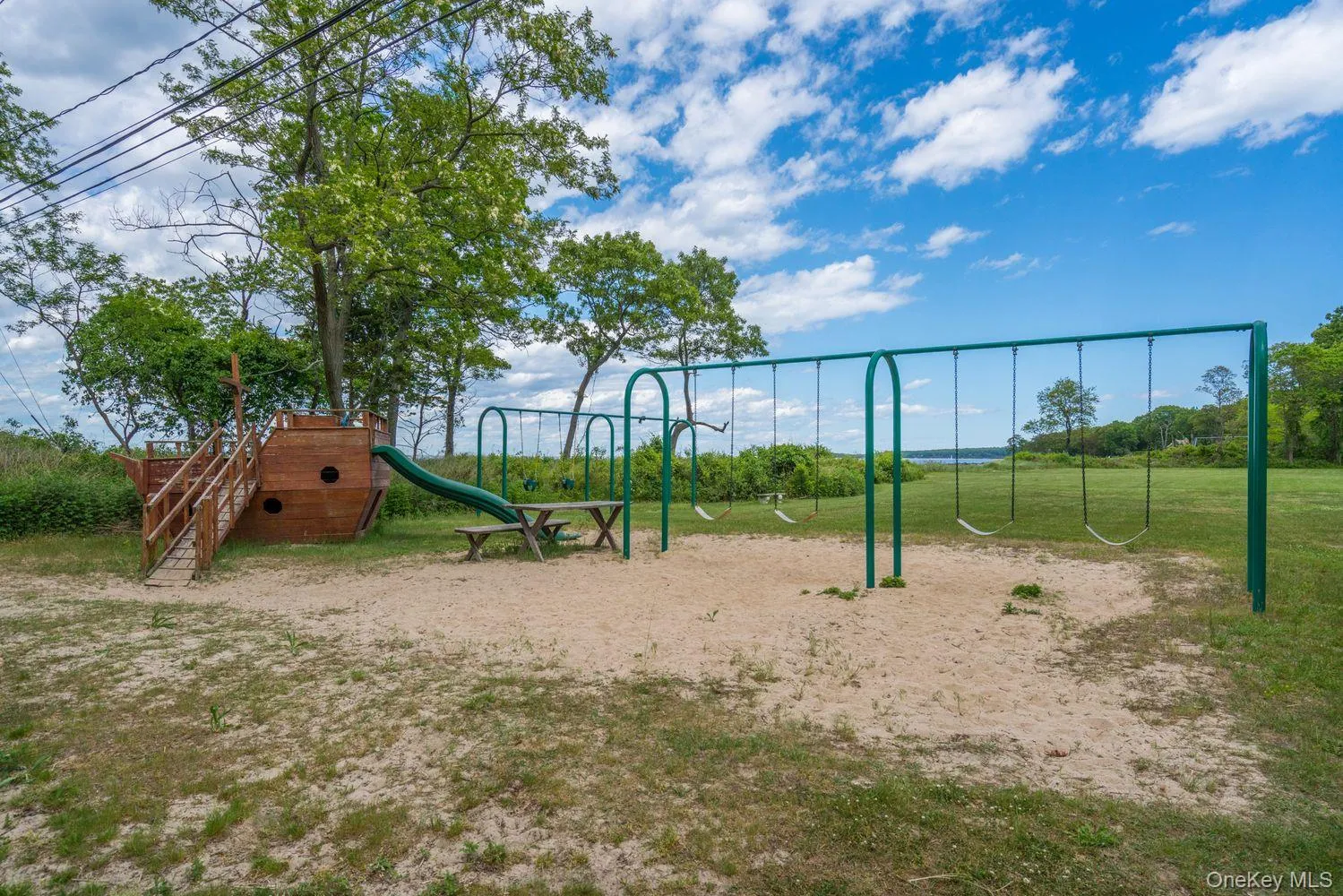Play area at Fiddlers Green Beach Play area at Fiddlers Green Beach