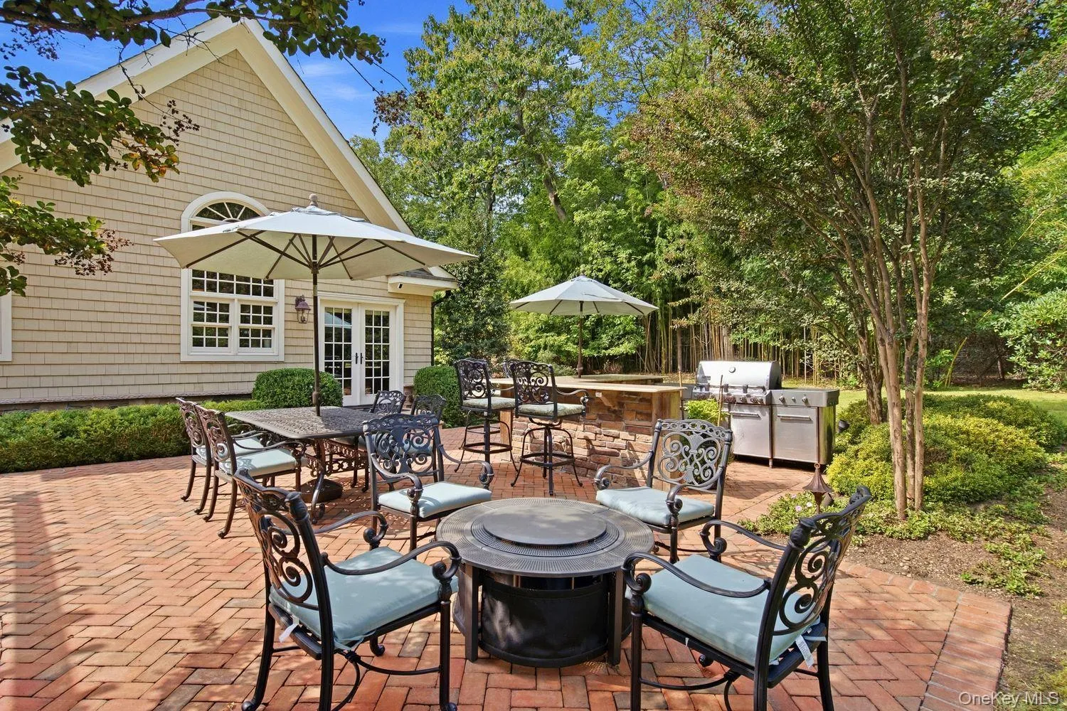 back yard showing outdoor grill back yard showing outdoor grill