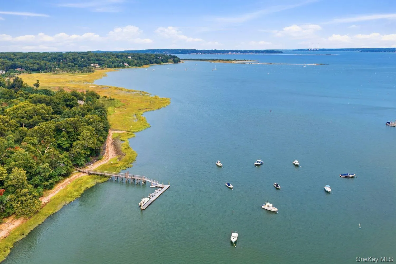 Aerial of Fiddlers Green private dock Aerial of Fiddlers Green private dock
