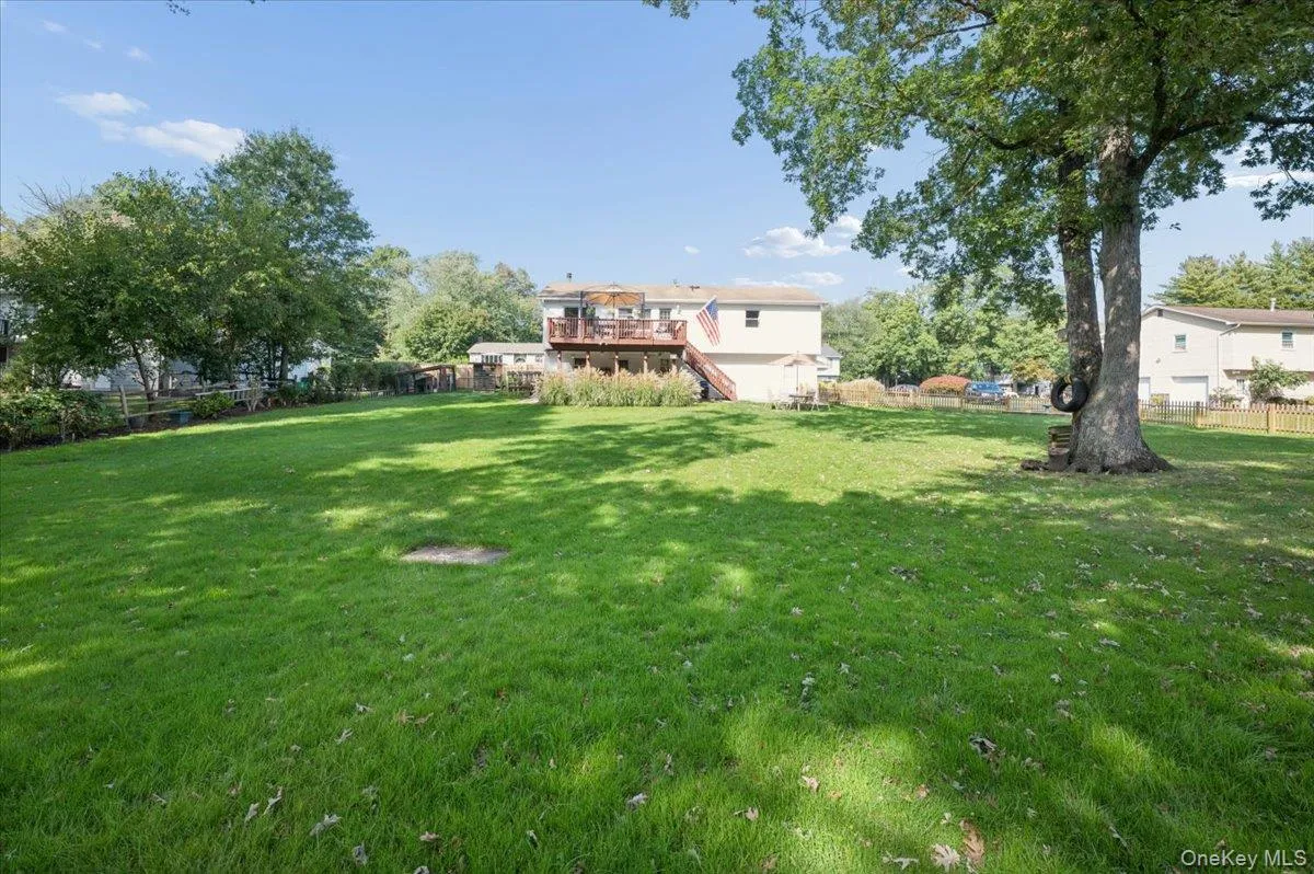 Fully fenced backyard. Fully fenced backyard.
