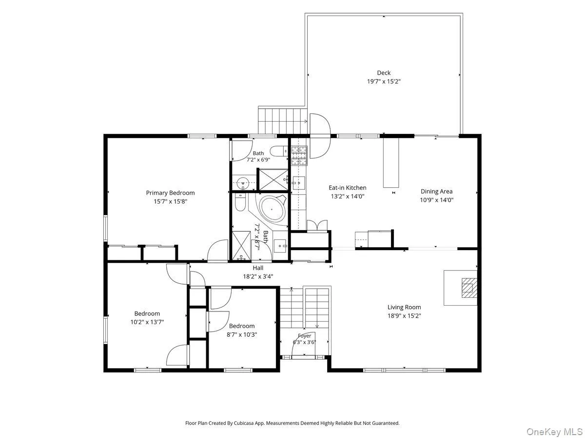 Main level floor plan. Main level floor plan.