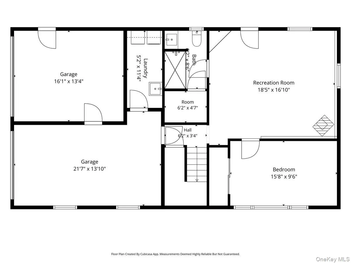 Lower level floor plan. Lower level floor plan.