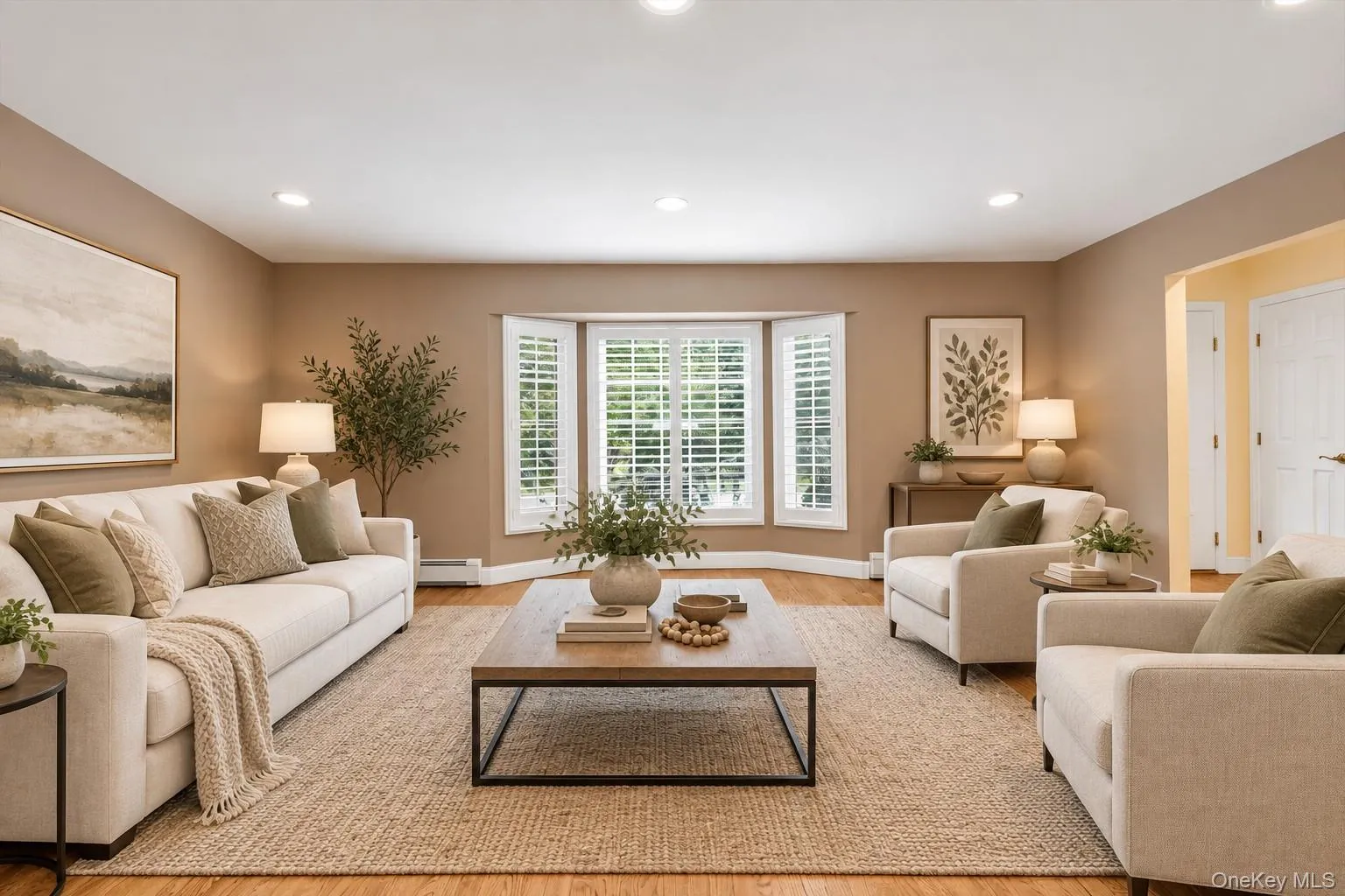 Living room virtually staged Living room virtually staged