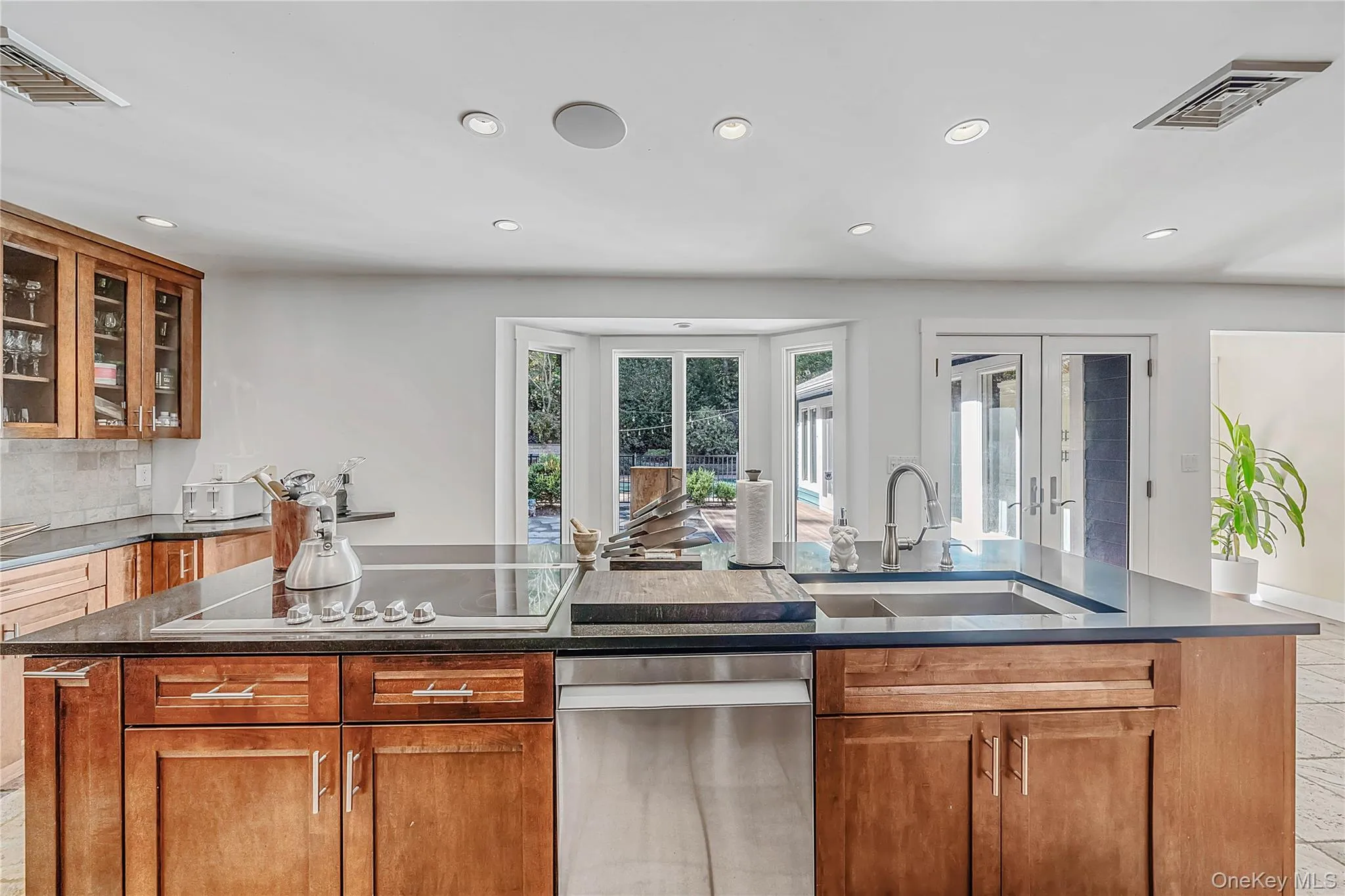 lagre center island with sink and ceramic cooktop lagre center island with sink and ceramic cooktop