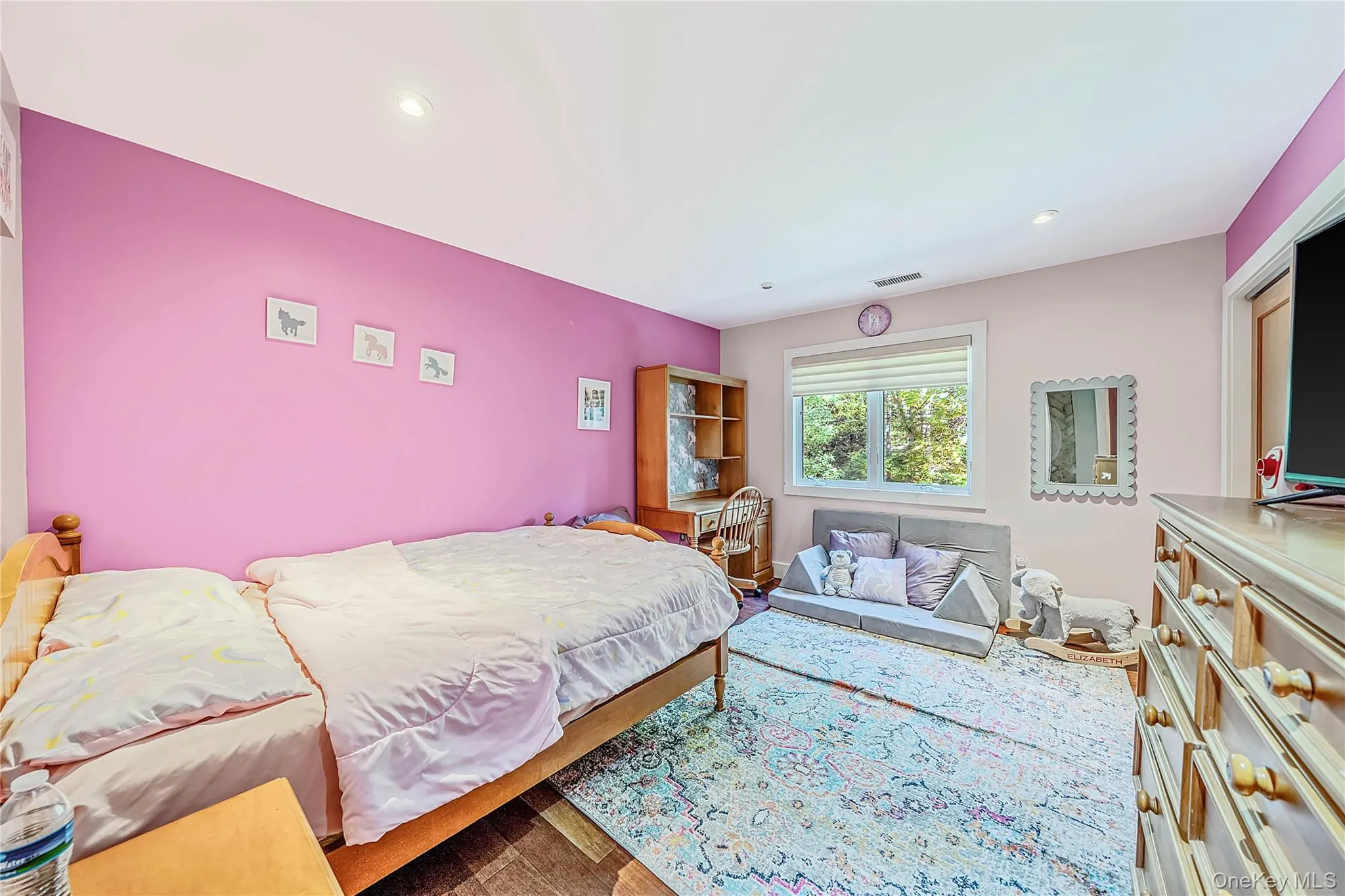 Bedroom 2 - large closet, wood floors, recessed lighting Bedroom 2 - large closet, wood floors, recessed lighting