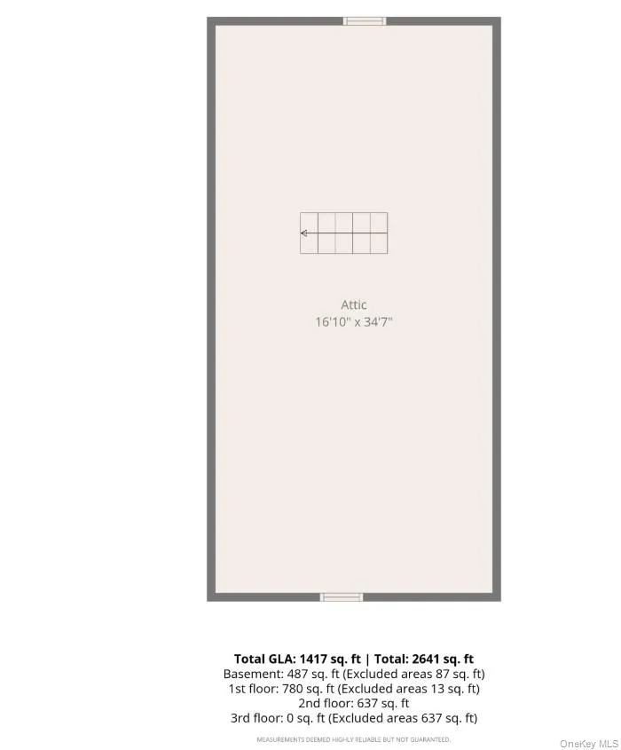 Floor Plan, Attic Floor Plan, Attic