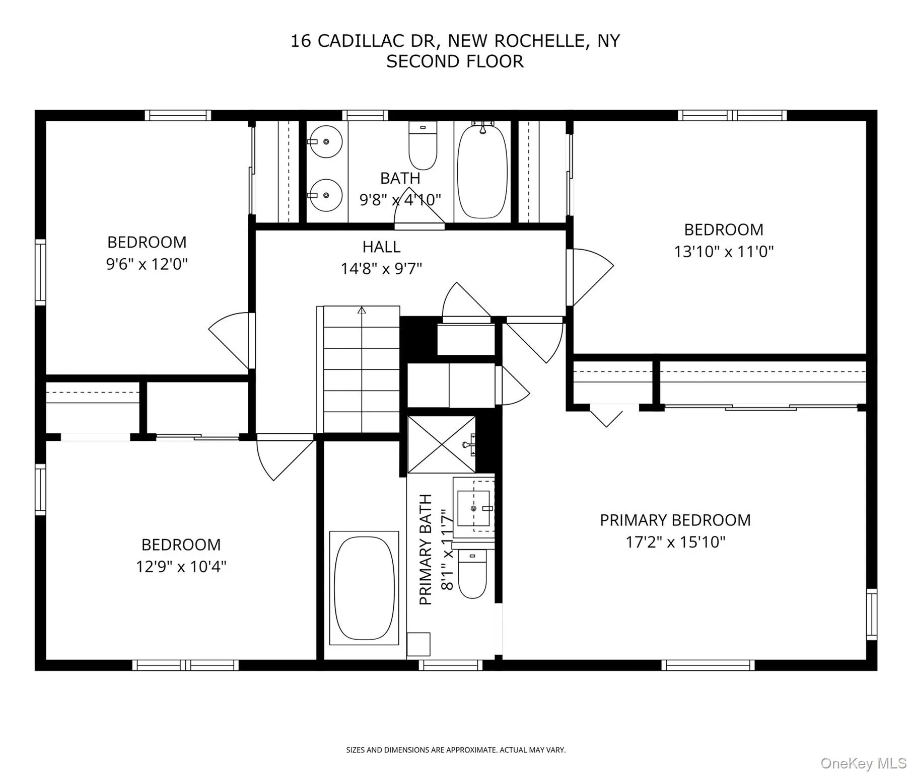Floor plan of second floor. Floor plan of second floor.