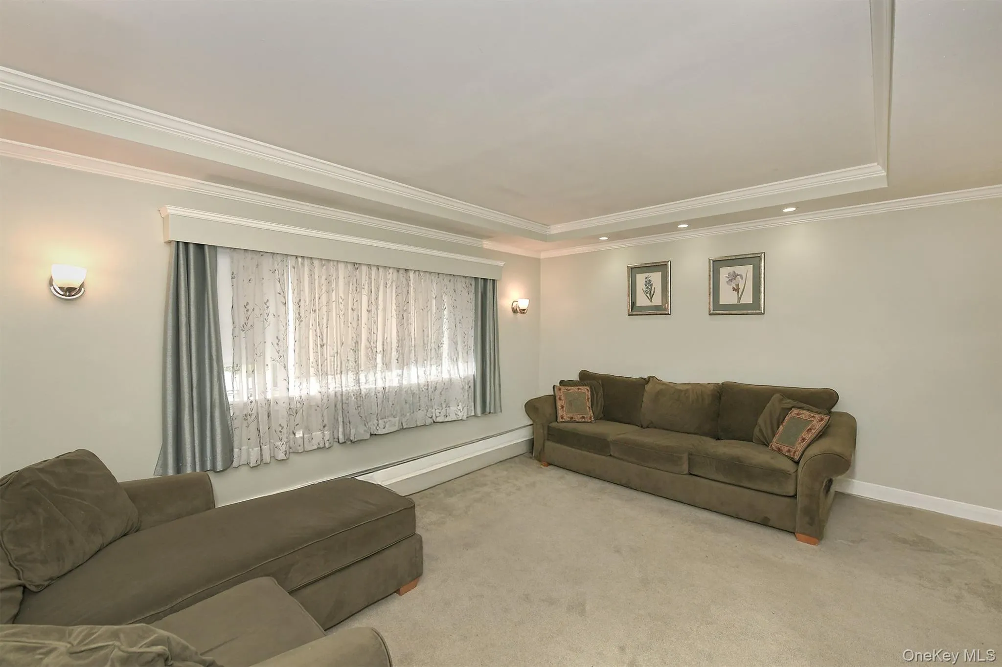 Living Room with Tray Ceiling, Recessed Lighting Living Room with Tray Ceiling, Recessed Lighting