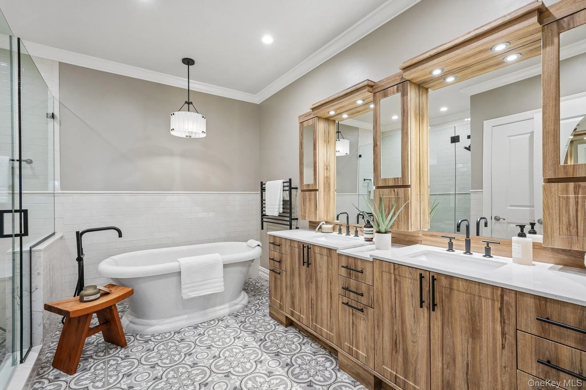 Primary bathroom for a relaxing soak after a long day Primary bathroom for a relaxing soak after a long day