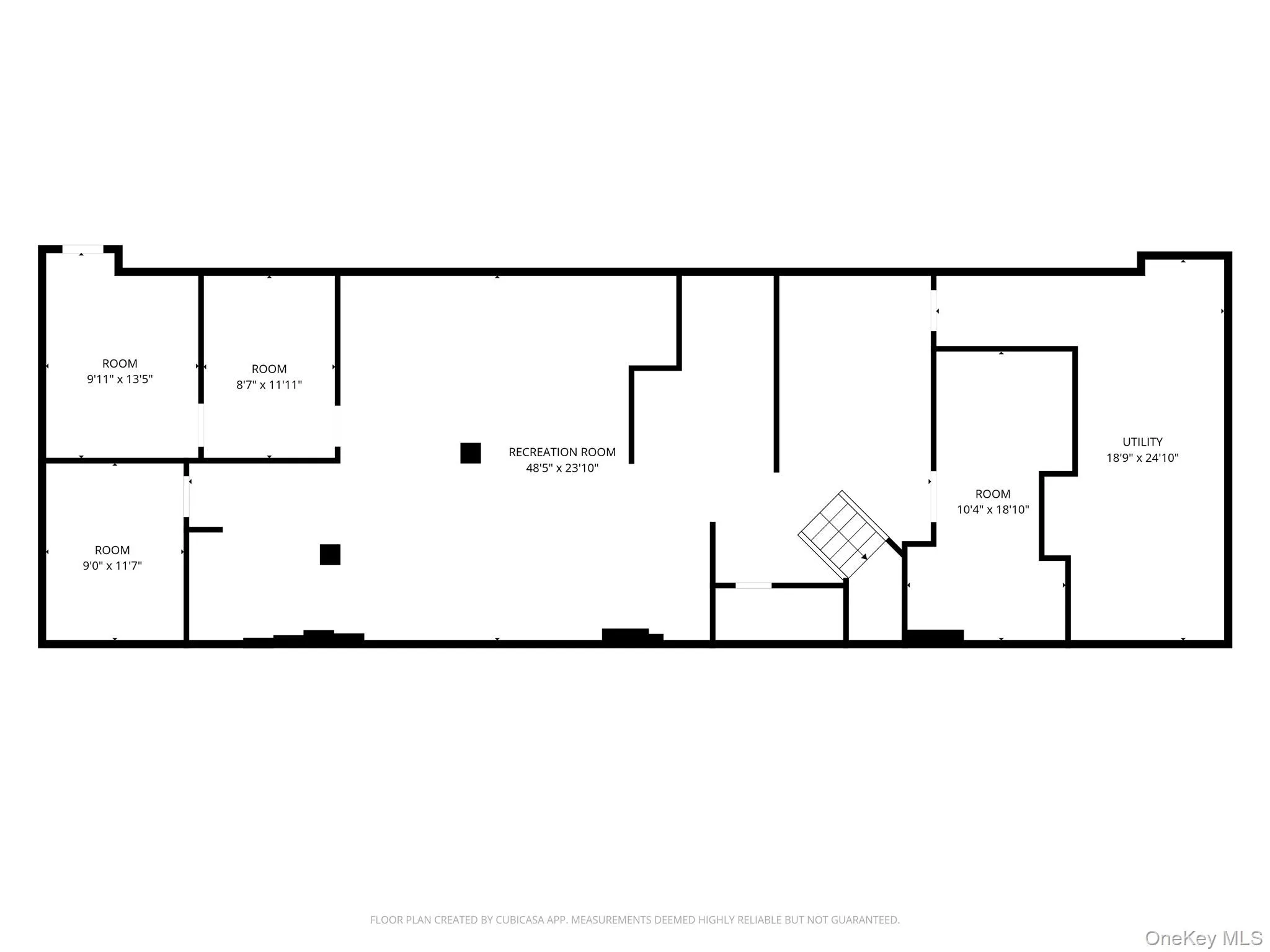 Floor plan of basement Floor plan of basement