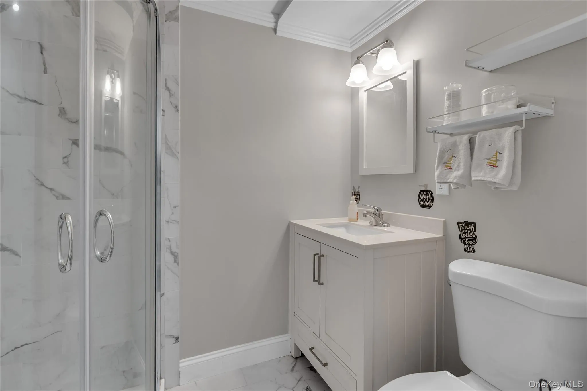 Full Bathroom with Shower. Full Bathroom with Shower.