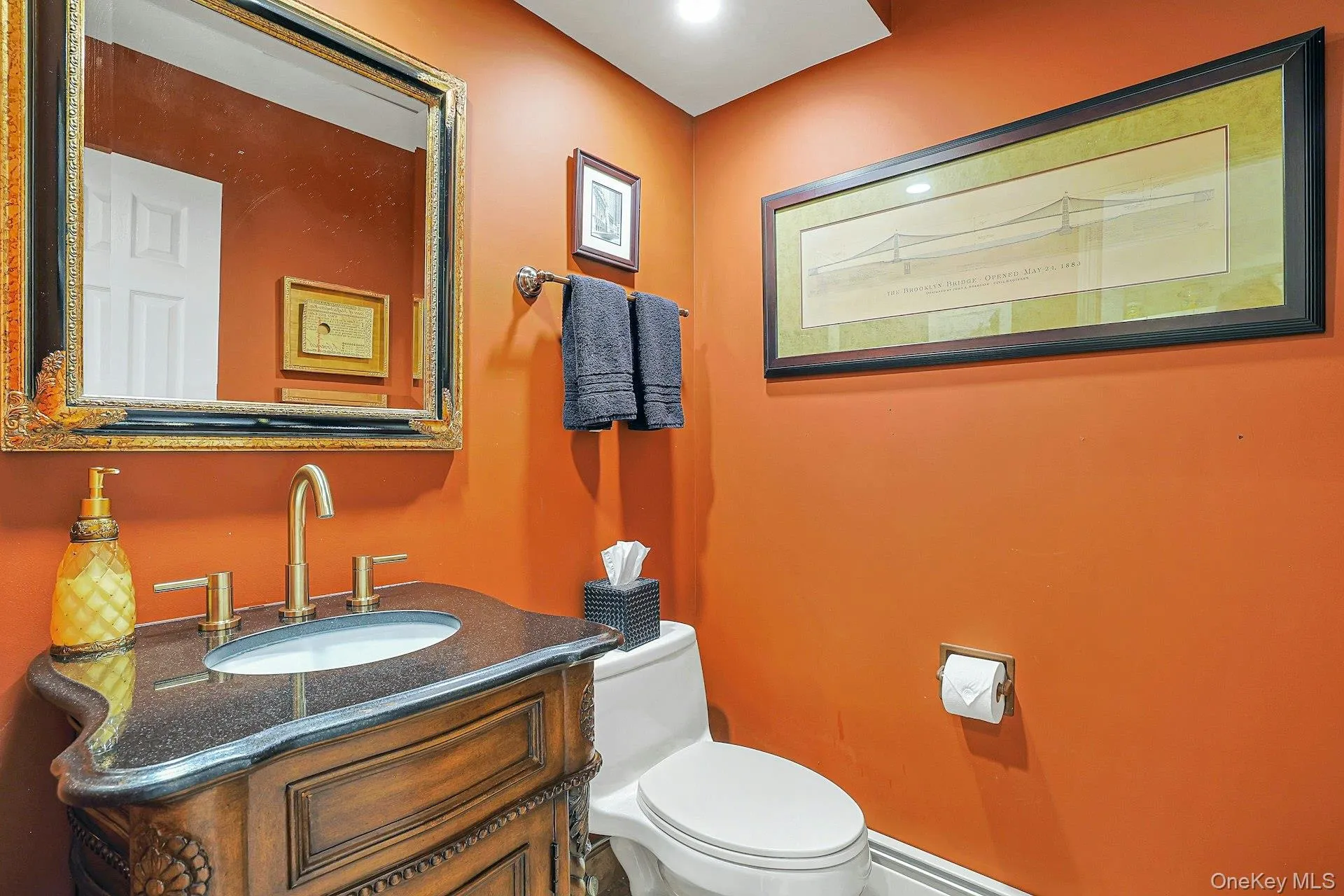 Powder room on main level Powder room on main level