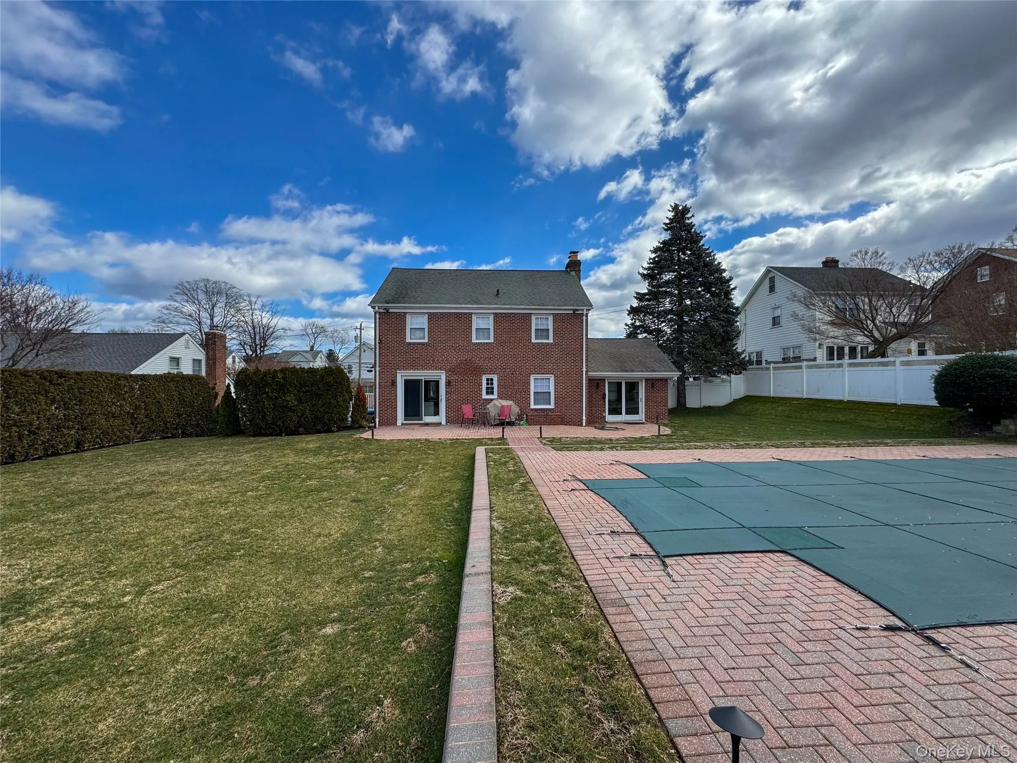 Brick exterior with multiple windows Brick exterior with multiple windows