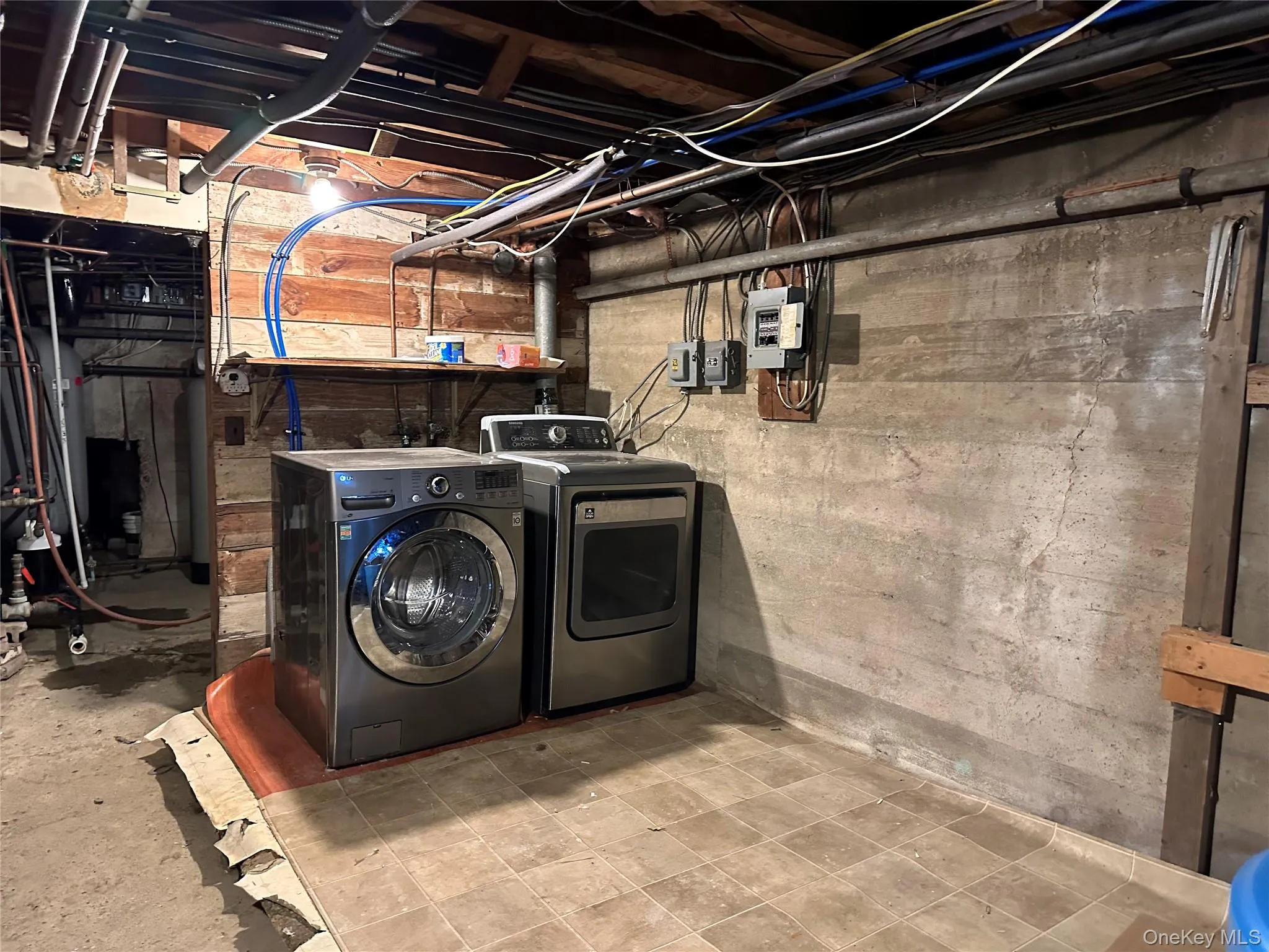 Laundry area in the basement Laundry area in the basement