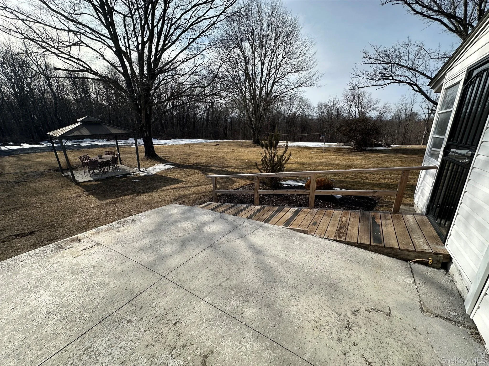 View of patio featuring a gazebo View of patio featuring a gazebo