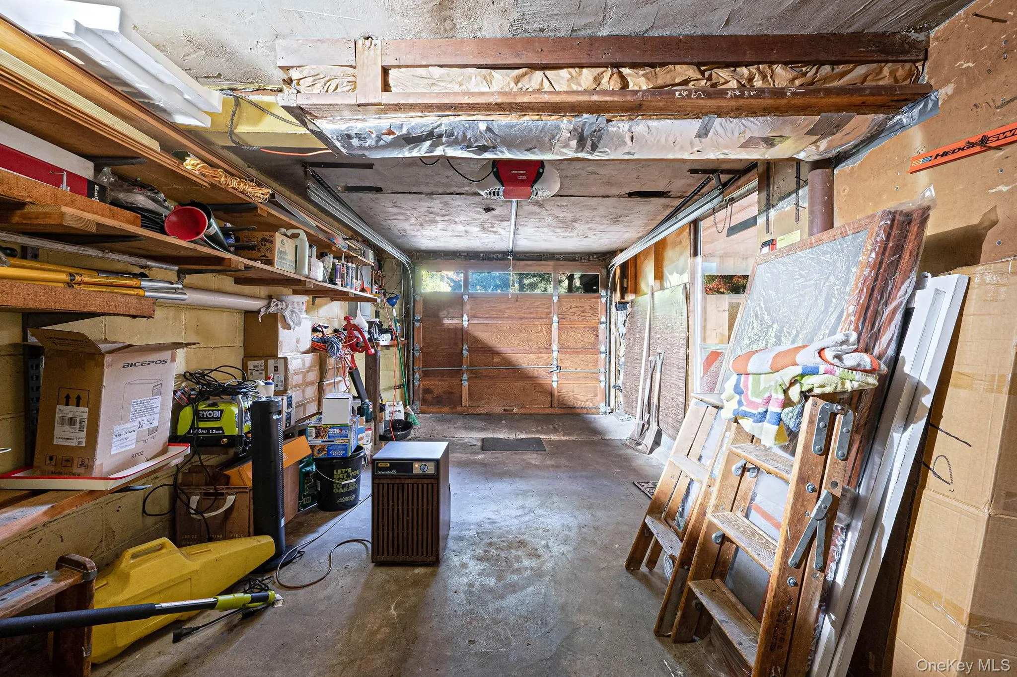 garage with entrance to the basement garage with entrance to the basement