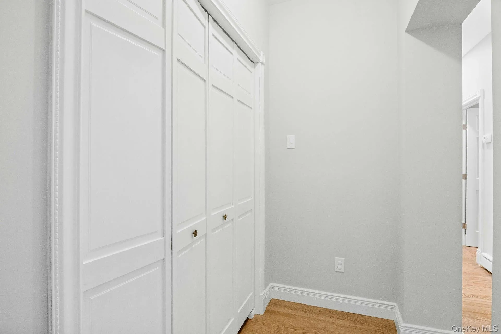 Oversized hallway closet. Oversized hallway closet.