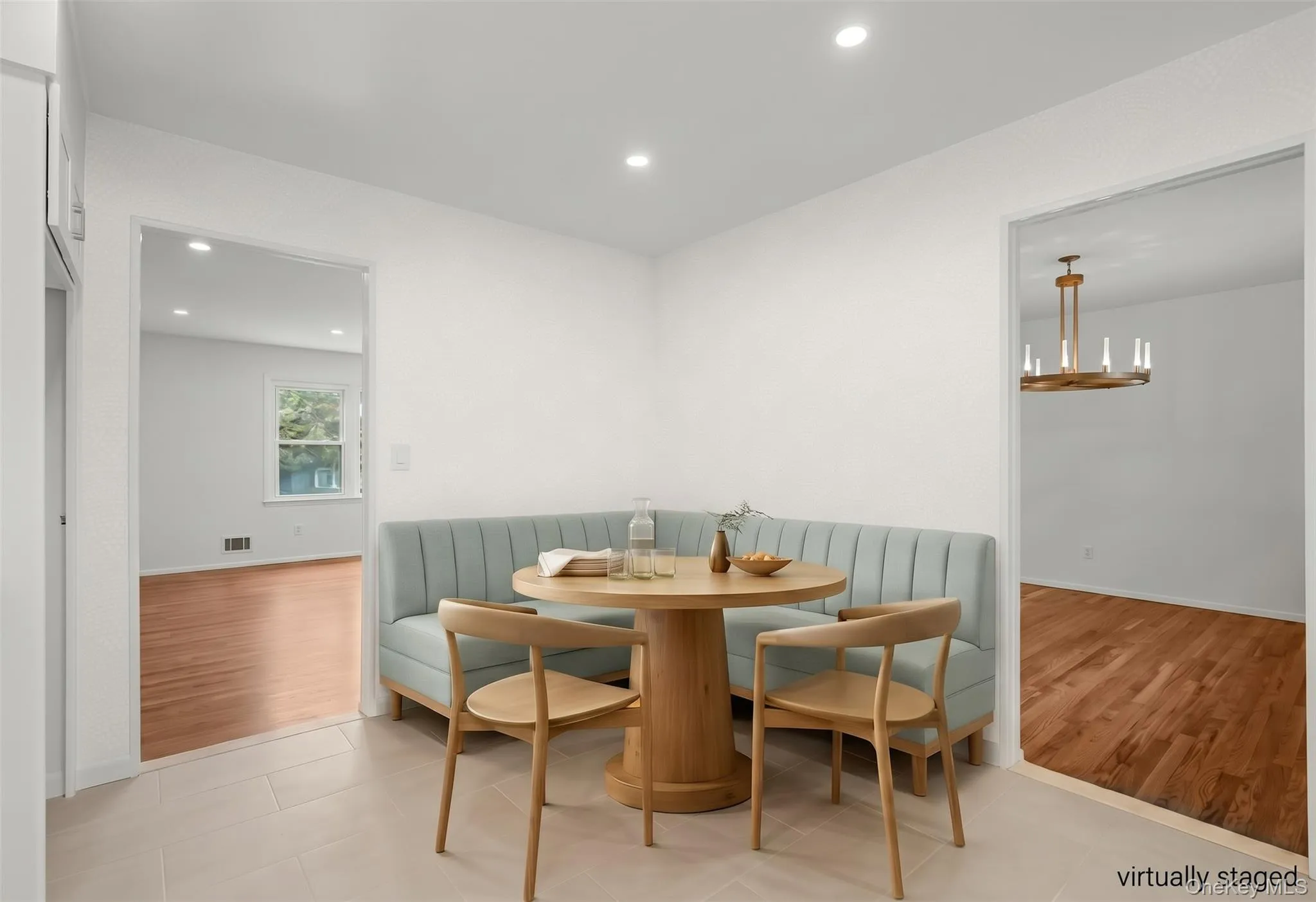 ...imagine with banquette seating and table and chairs... ...imagine with banquette seating and table and chairs...