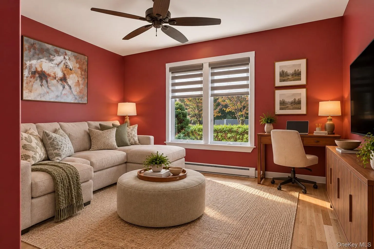 Virtually staged Den/home office. Lots of possibilities Virtually staged Den/home office. Lots of possibilities
