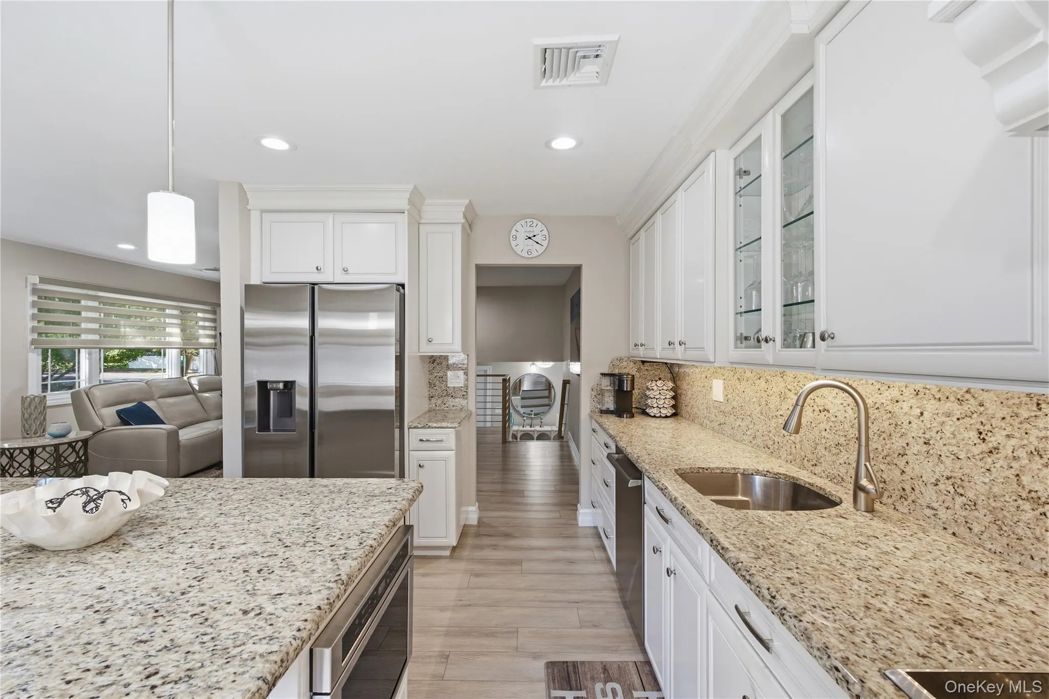 Updated kitchen with stainless steel appliances and granite countertops Updated kitchen with stainless steel appliances and granite countertops