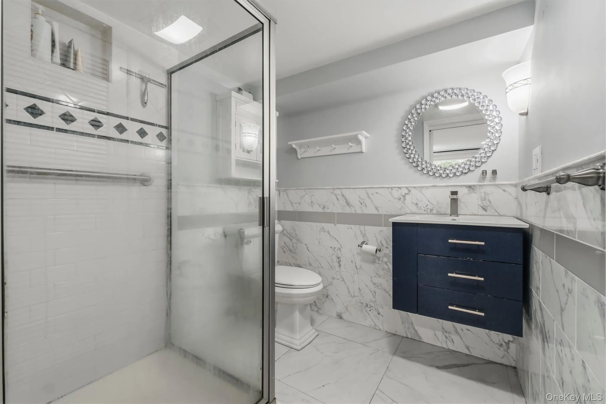 Updated bath in lower level. Updated bath in lower level.