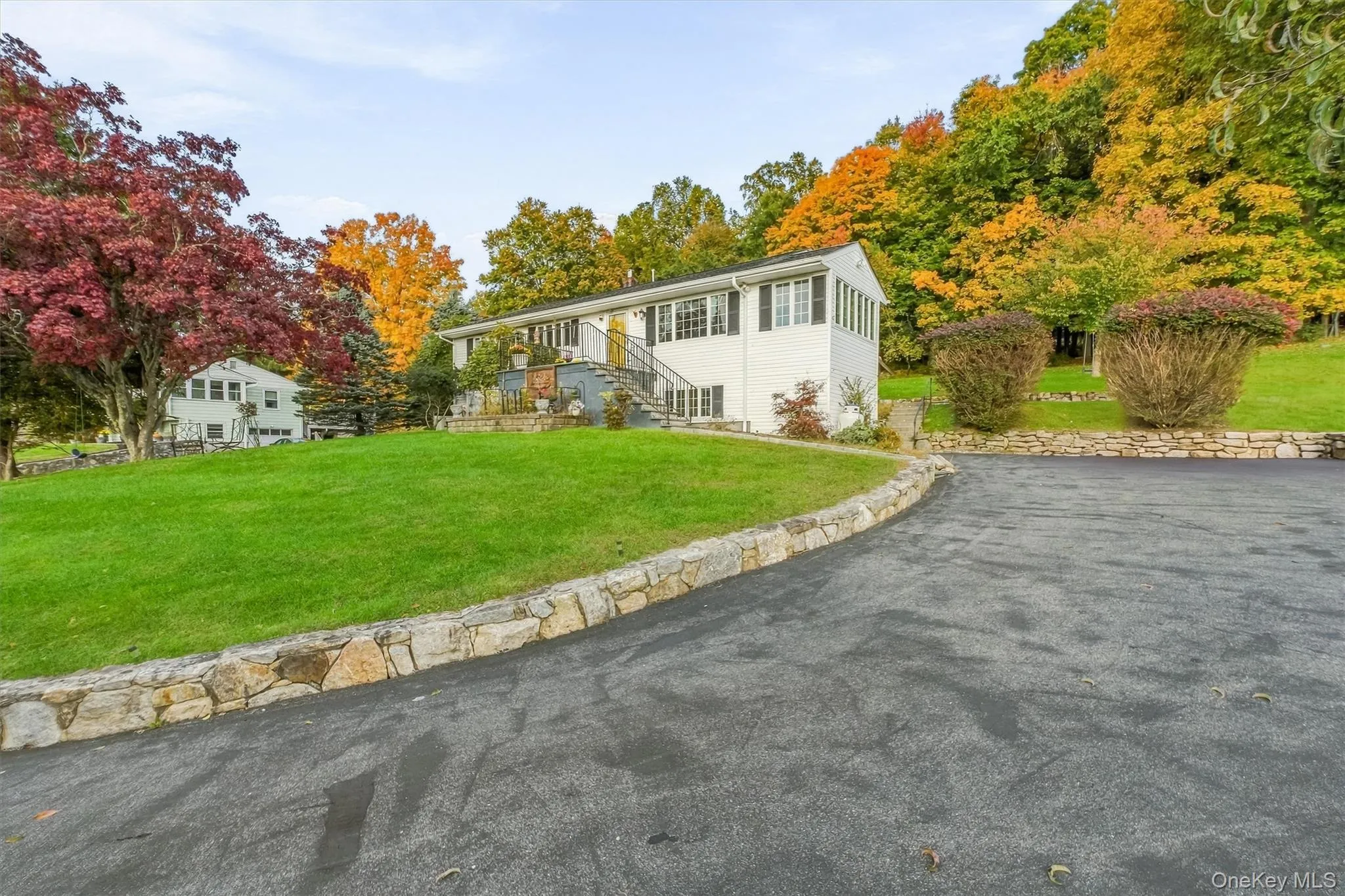 Overall nice curb appeal, many updates, stone walls, and paved walkways, landscaping. Overall nice curb appeal, many updates, stone walls, and paved walkways, landscaping.
