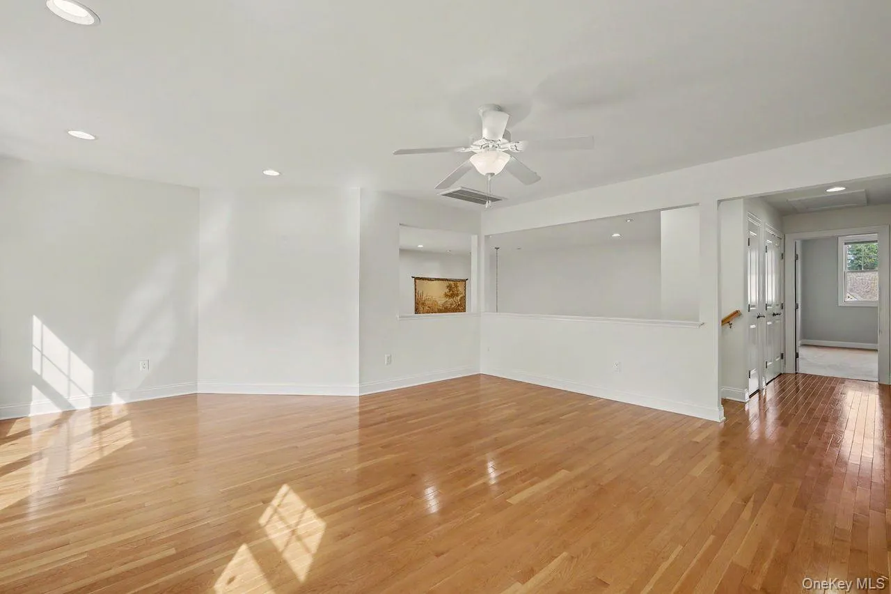 Loft area overlooking living dining area. Loft area overlooking living dining area.