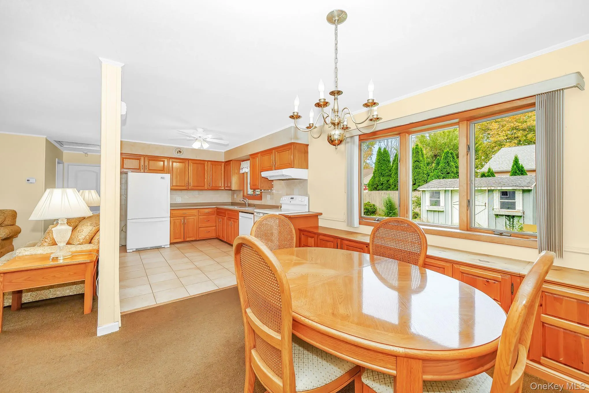 Dining room with chandelier Dining room with chandelier
